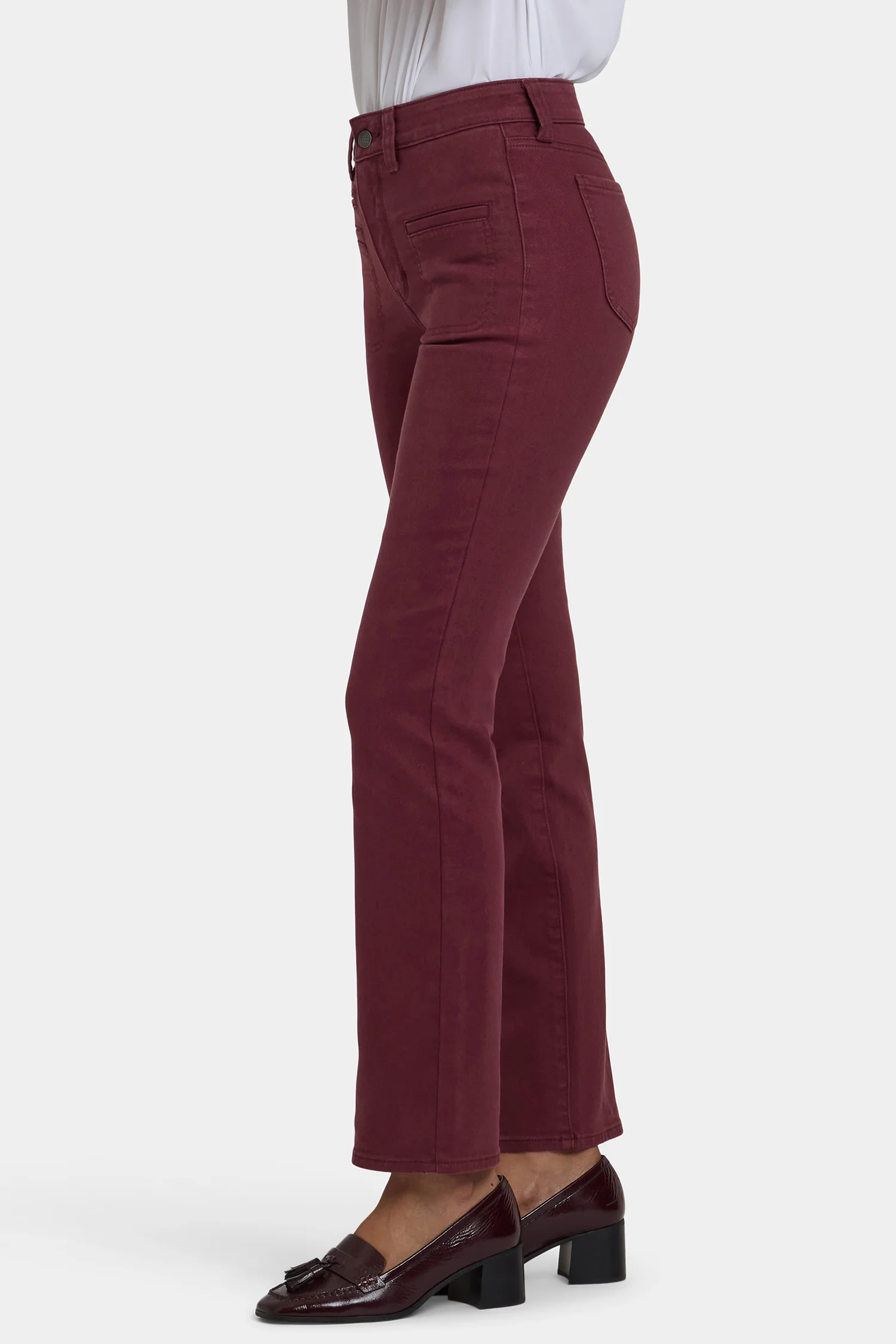 Marilyn Straight Jeans In Petite - Sienna Red - Image 4