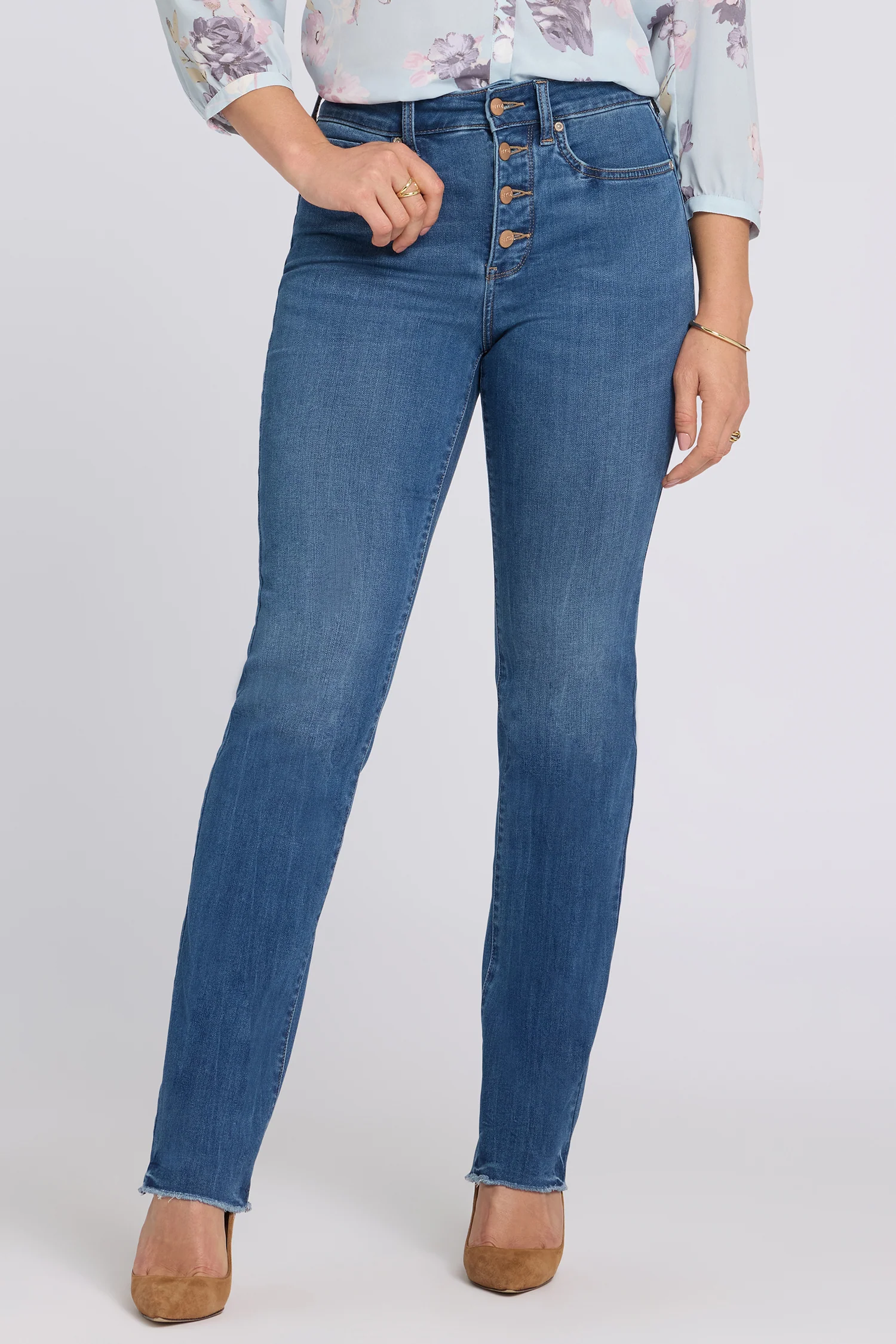 Marilyn Straight Jeans In Petite - Wild River - Image 5