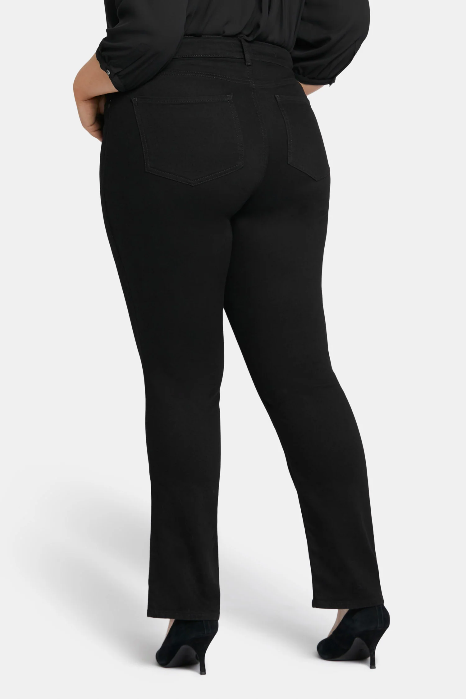 Marilyn Straight Jeans In Plus Size - Black - Image 2