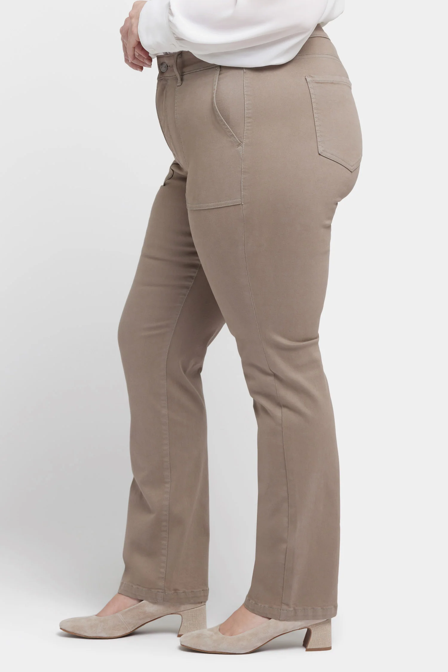 Marilyn Straight Jeans In Plus Size - Country Oak - Image 3
