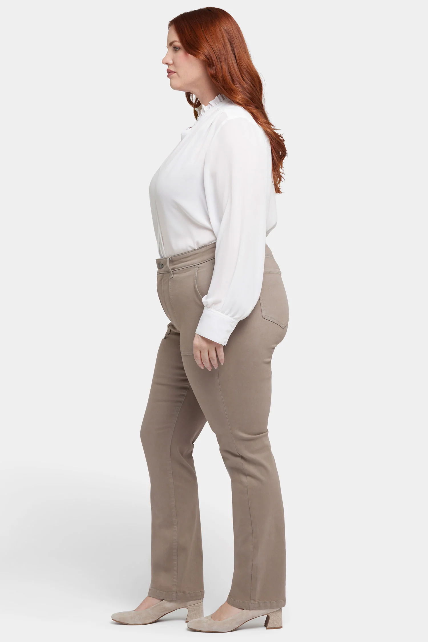 Marilyn Straight Jeans In Plus Size - Country Oak - Image 5