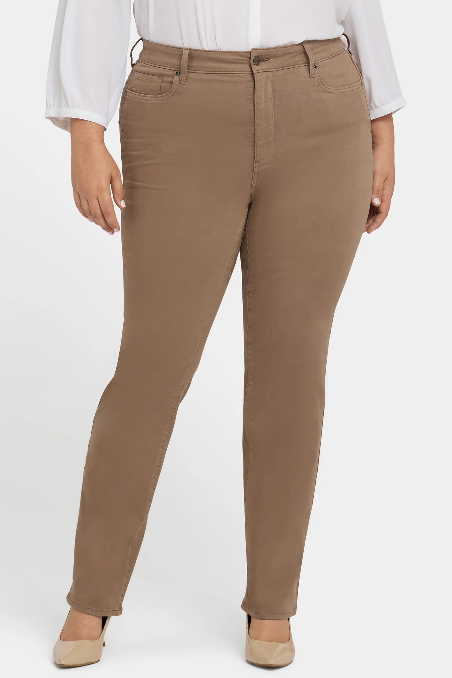 Marilyn Straight Jeans In Plus Size - Elmwood - Image 4