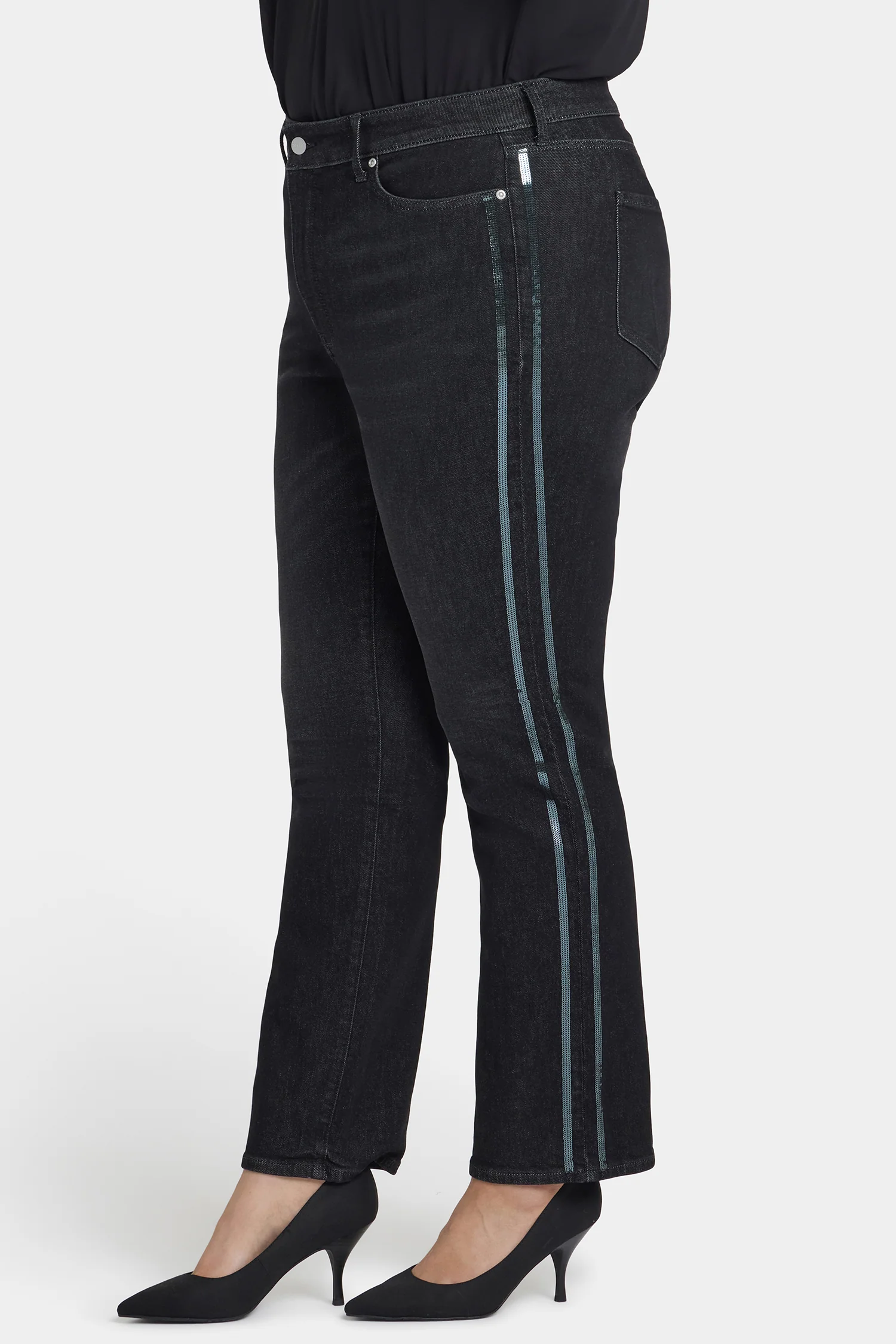 Marilyn Straight Jeans In Plus Size - French Nightfall - Image 3