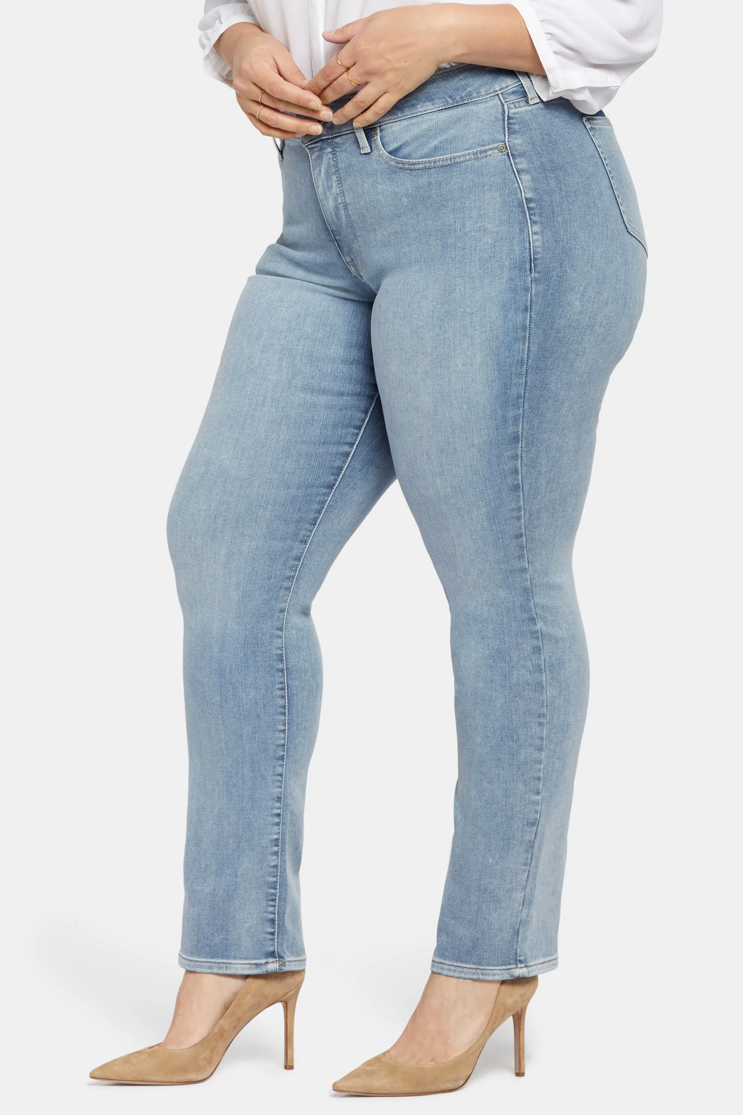Marilyn Straight Jeans In Plus Size - Haley - Image 3