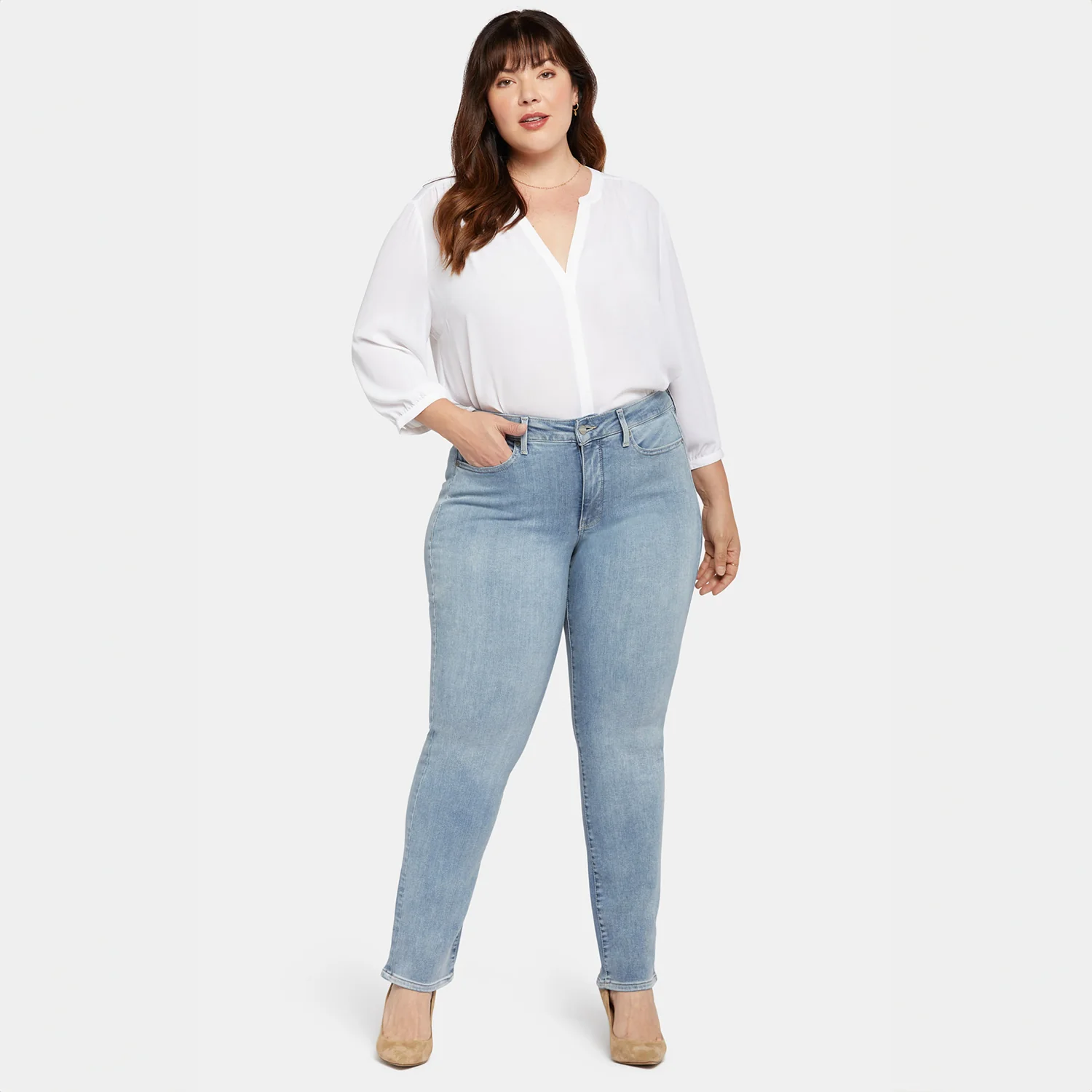 Marilyn Straight Jeans In Plus Size - Haley - Image 7