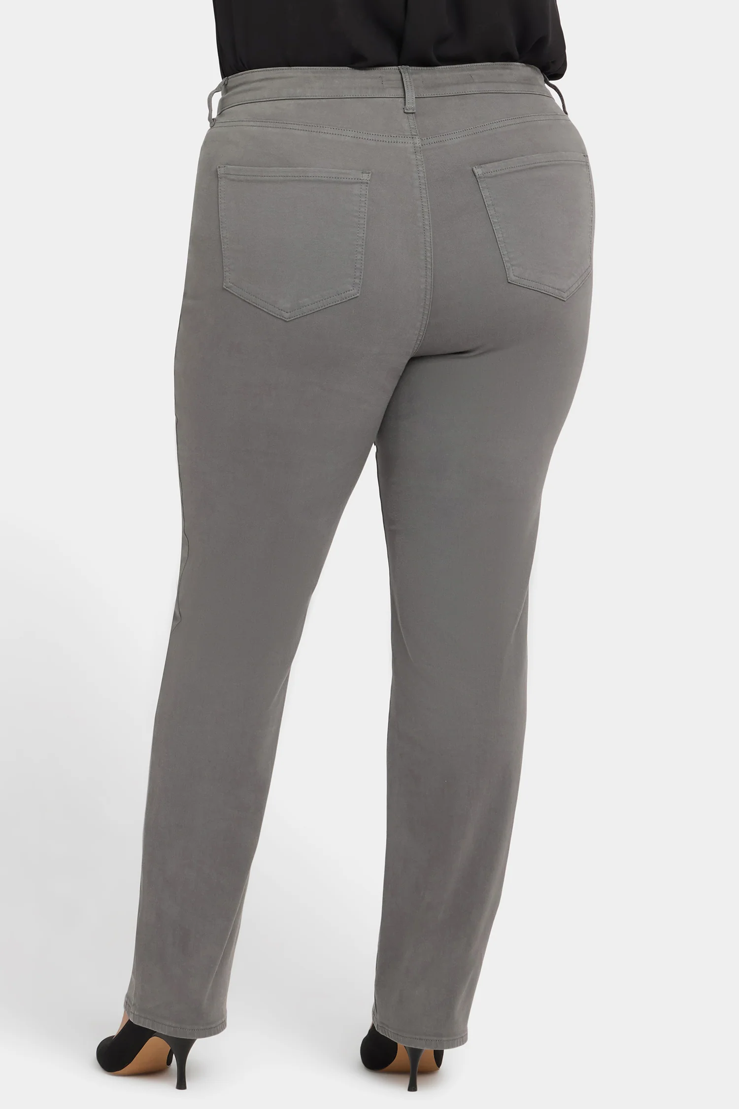 Marilyn Straight Jeans In Plus Size - Lunar Stone - Image 2
