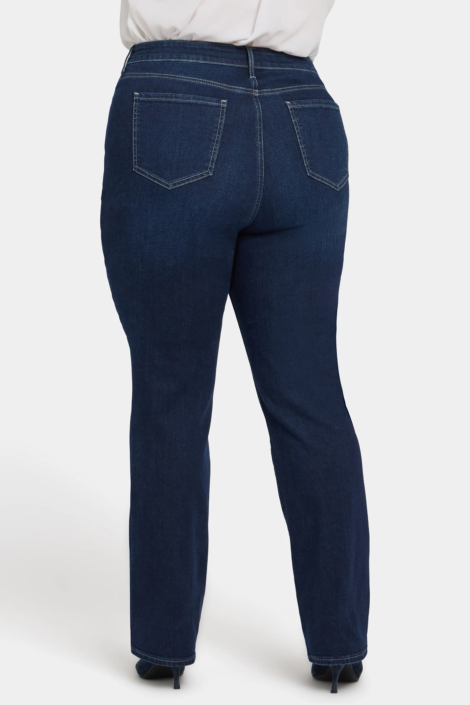 Marilyn Straight Jeans In Plus Size - Midnight Breeze - Image 2
