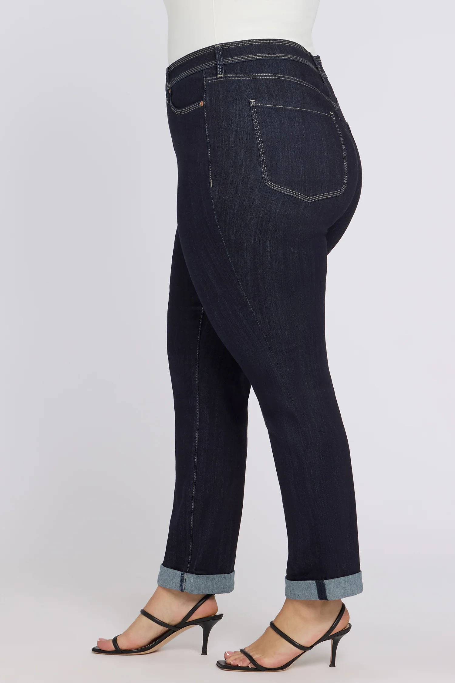 Marilyn Straight Jeans In Plus Size - Morning Tides - Image 3