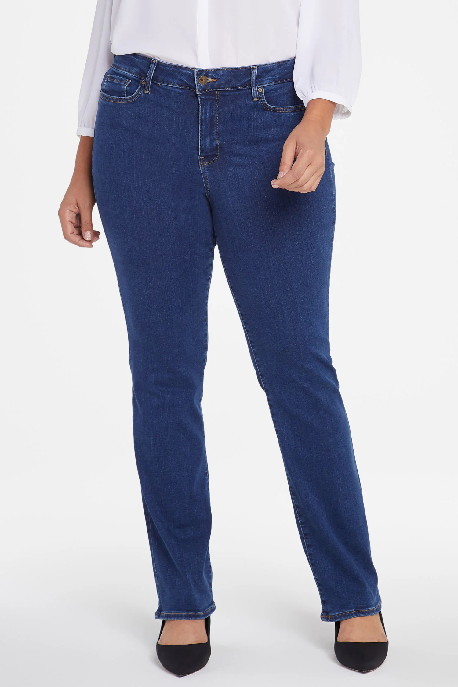 Marilyn Straight Jeans In Plus Size - Quinn - Image 3
