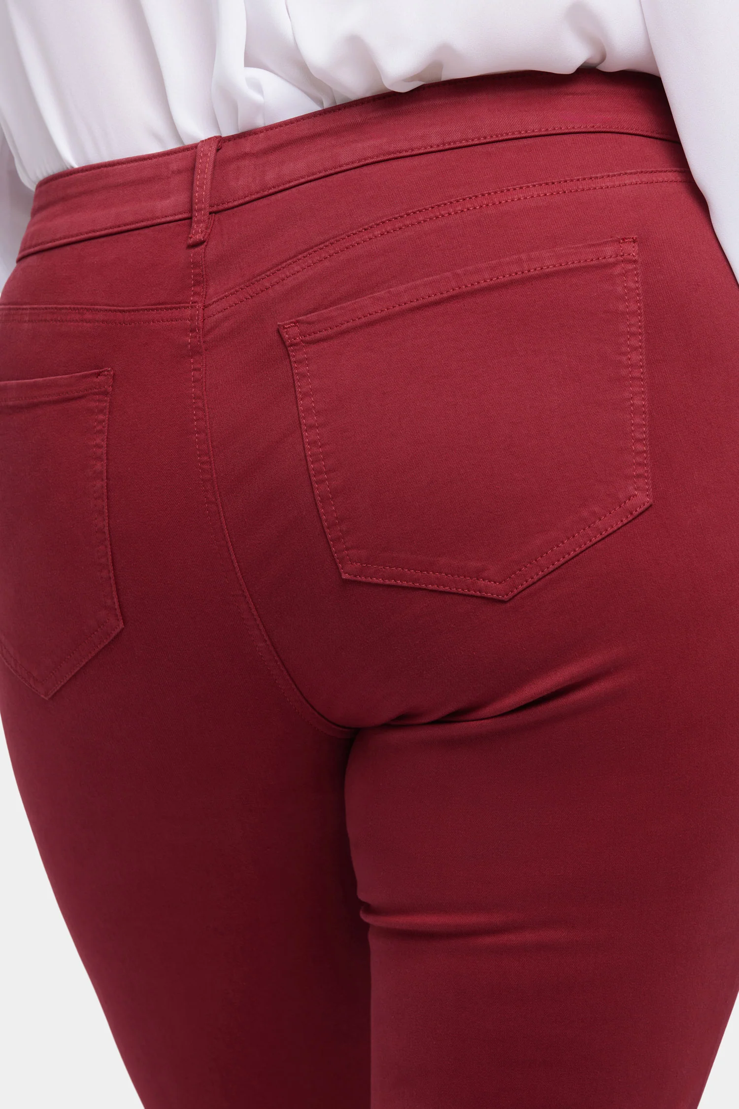 Marilyn Straight Jeans In Plus Size - Wild Currant - Image 6