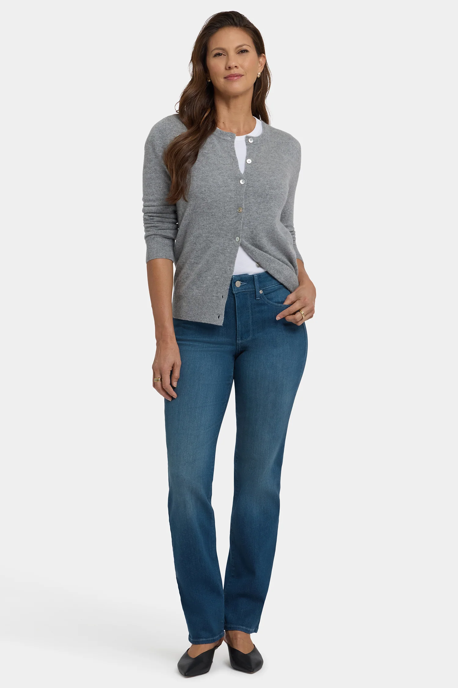 Marilyn Straight Jeans In Tall - Hugo Rain