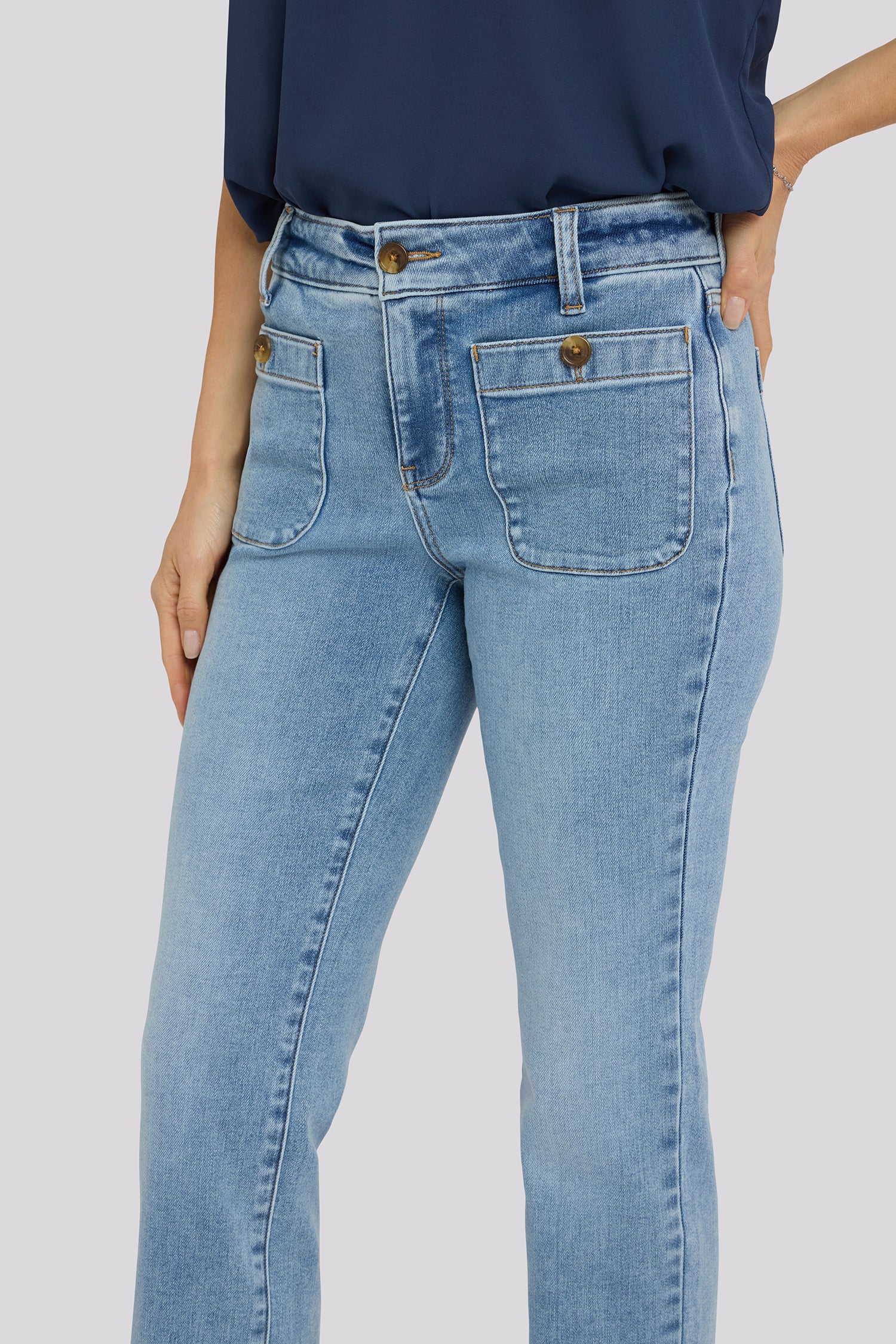 Marilyn Straight Jeans In Tall - Mist Springs - Image 2