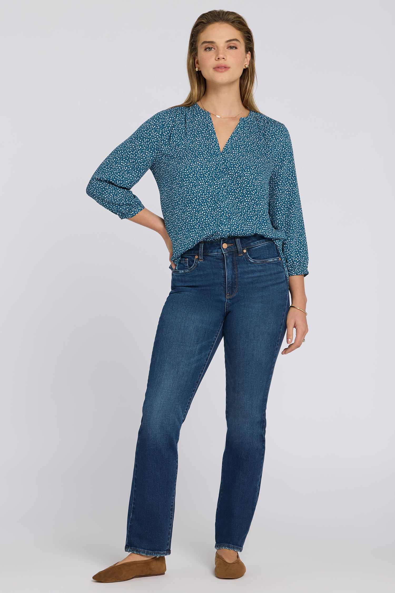 Marilyn Straight Jeans In Tall - Sunset Villa
