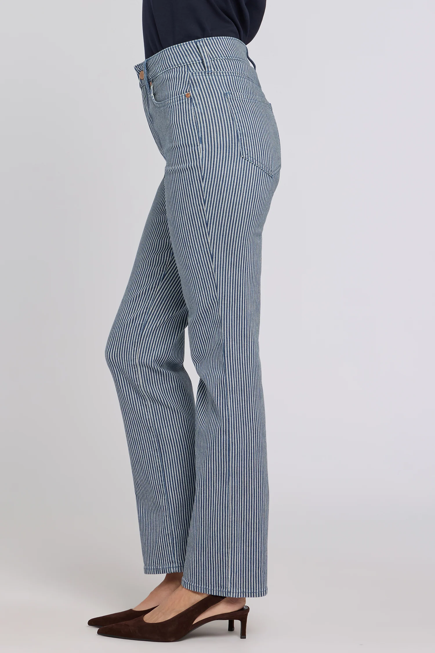 Marilyn Straight Jeans - Malaga Stripe - Image 4