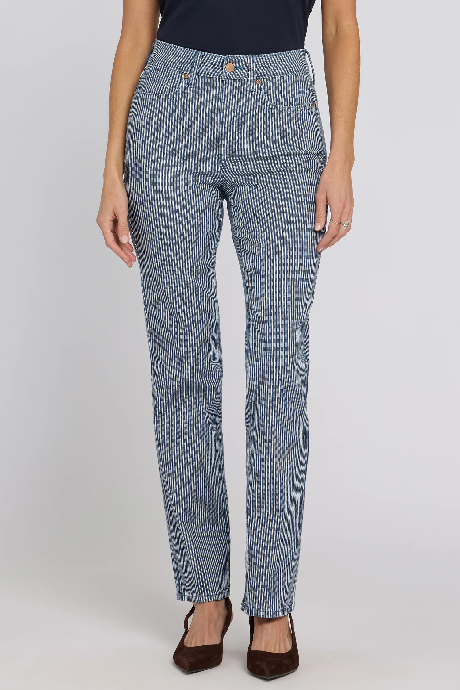 Marilyn Straight Jeans - Malaga Stripe - Image 5