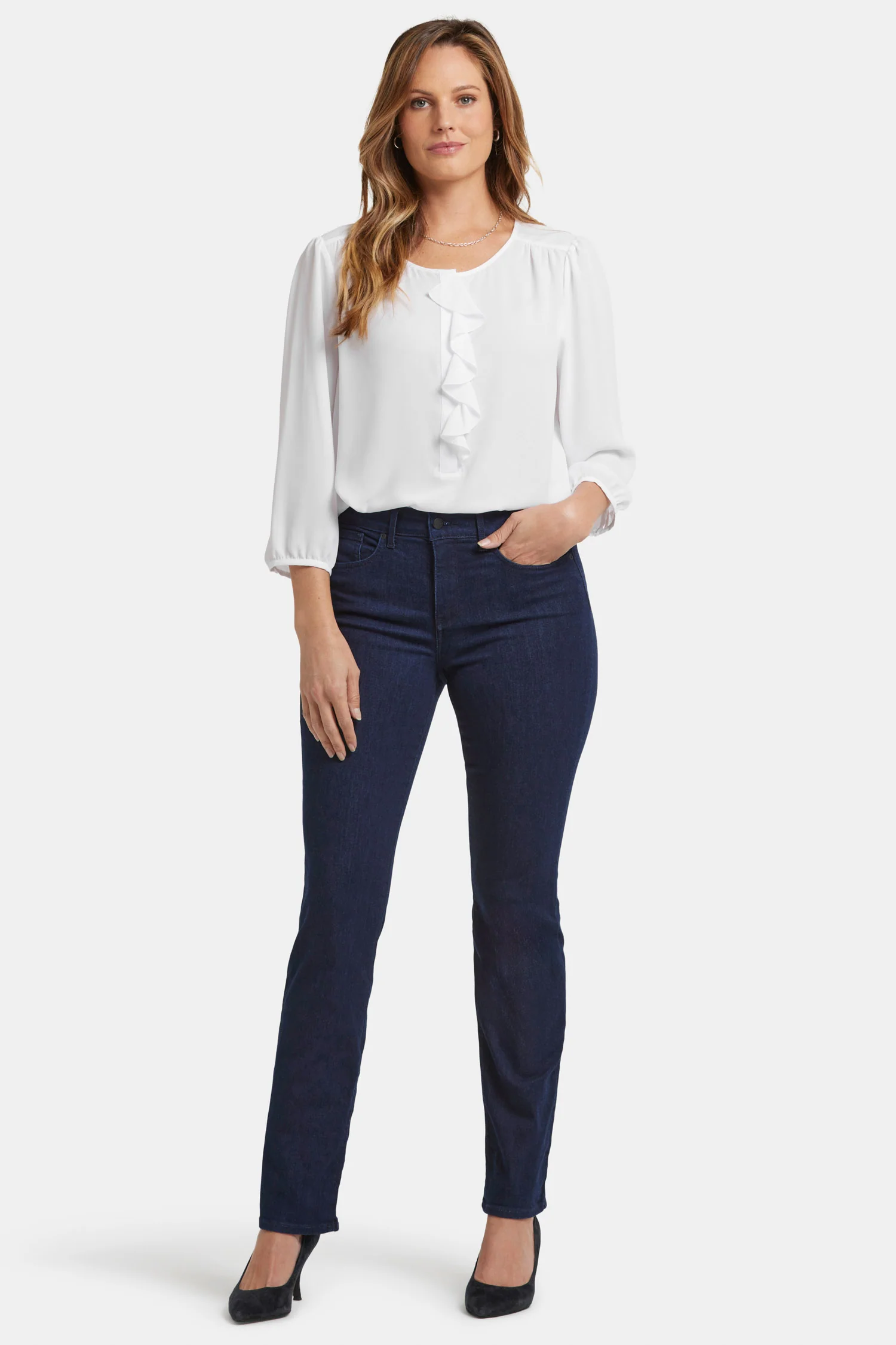 Marilyn Straight Jeans - Rinse - Image 4