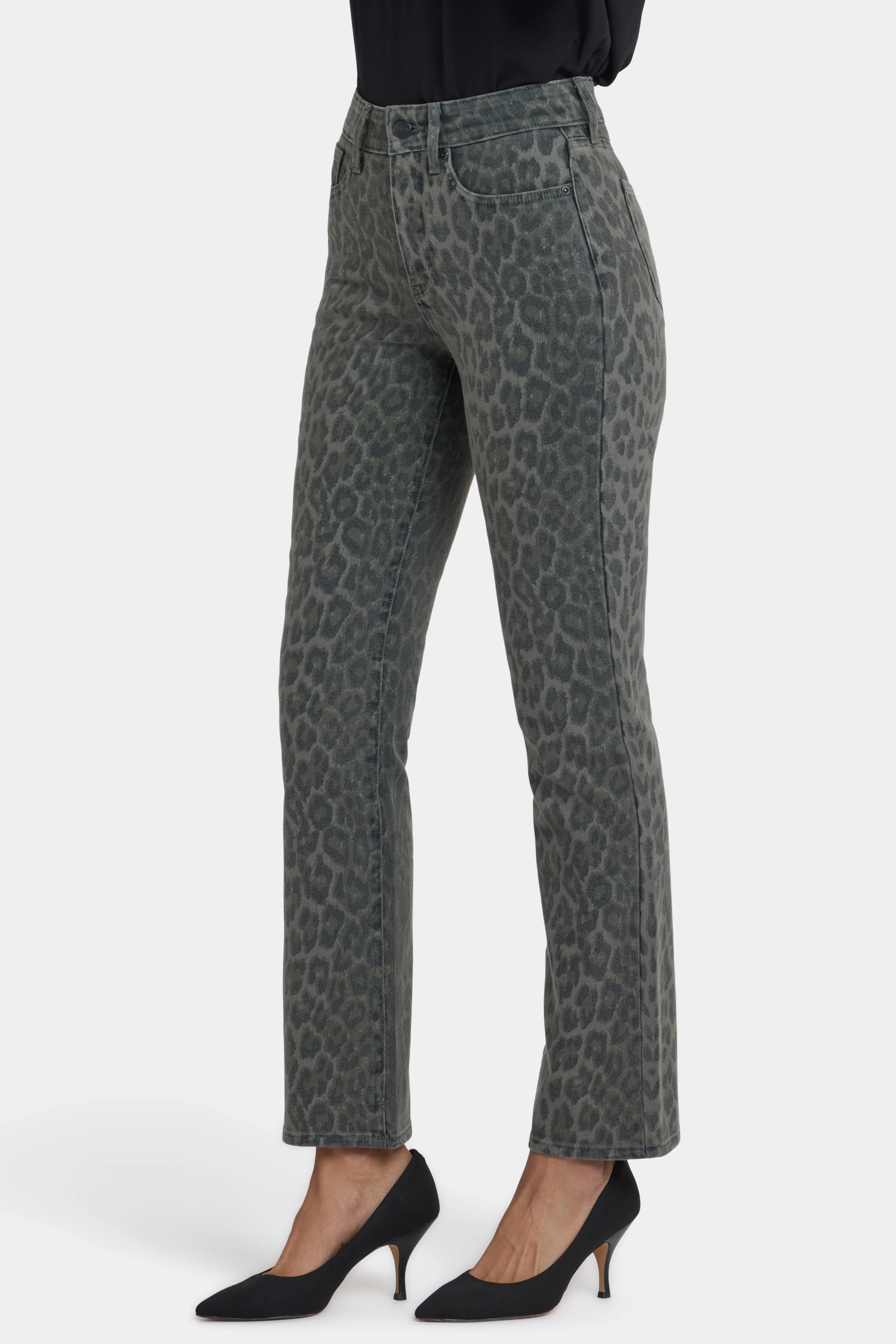 Marilyn Straight Jeans - Vine Leaf Leopard - Image 3