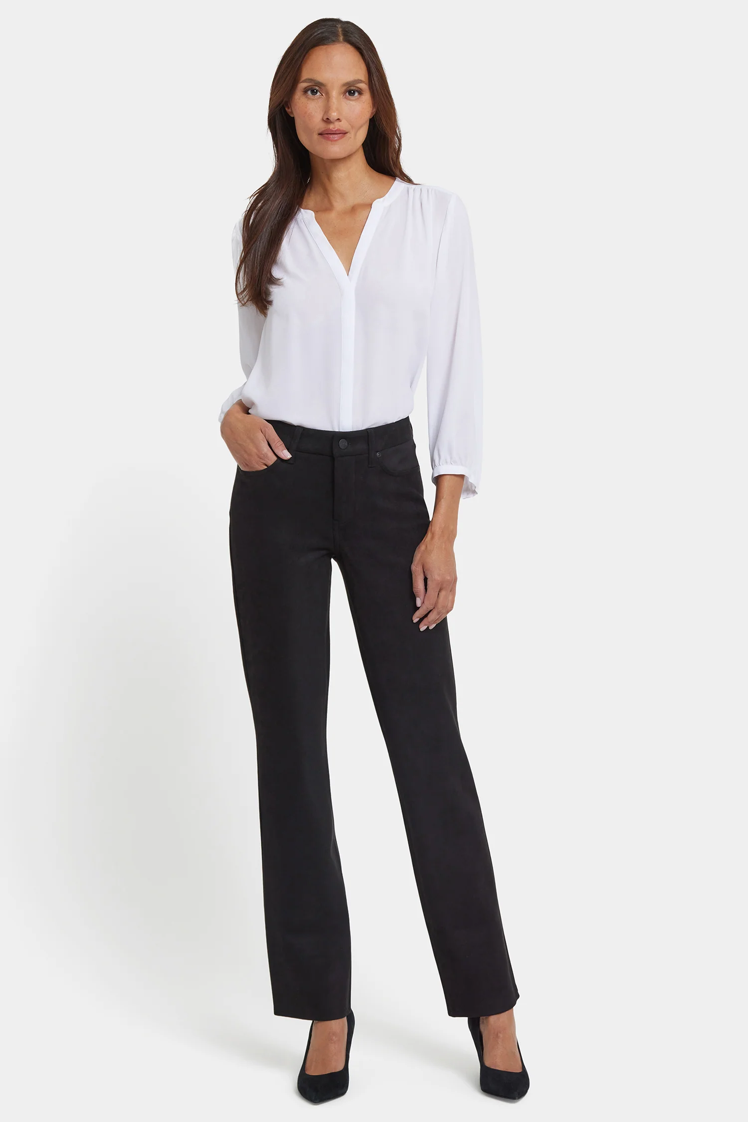 Marilyn Straight Pants - Black