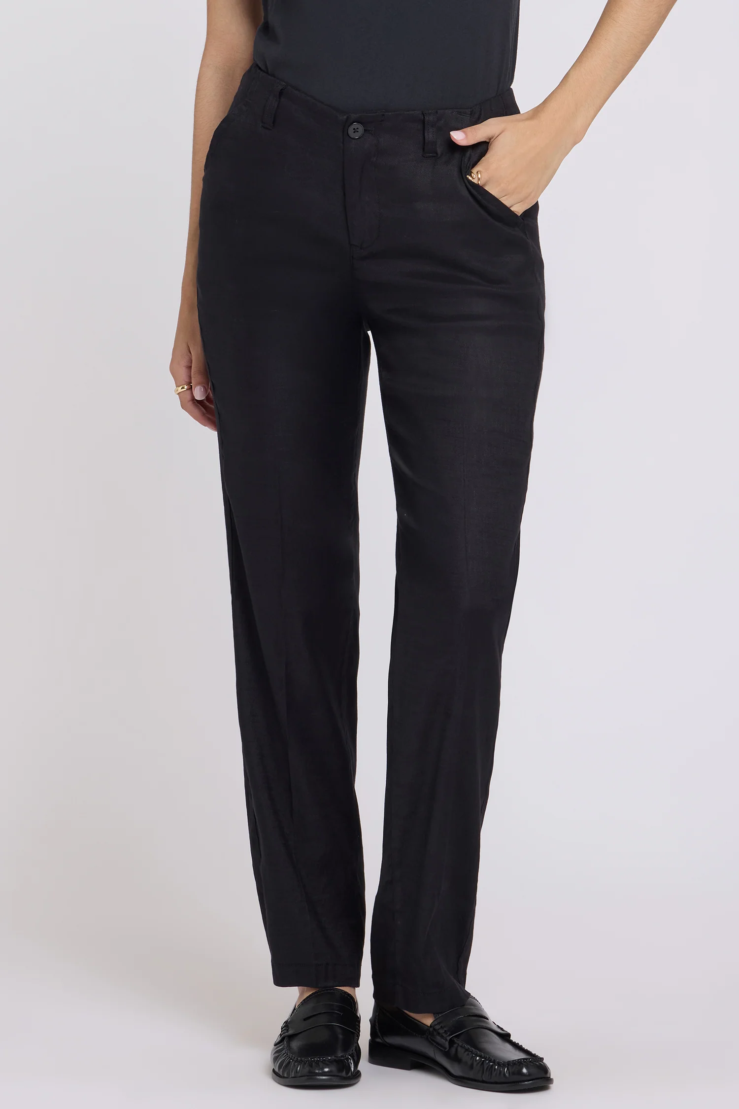 Marilyn Straight Pants - Black - Image 4