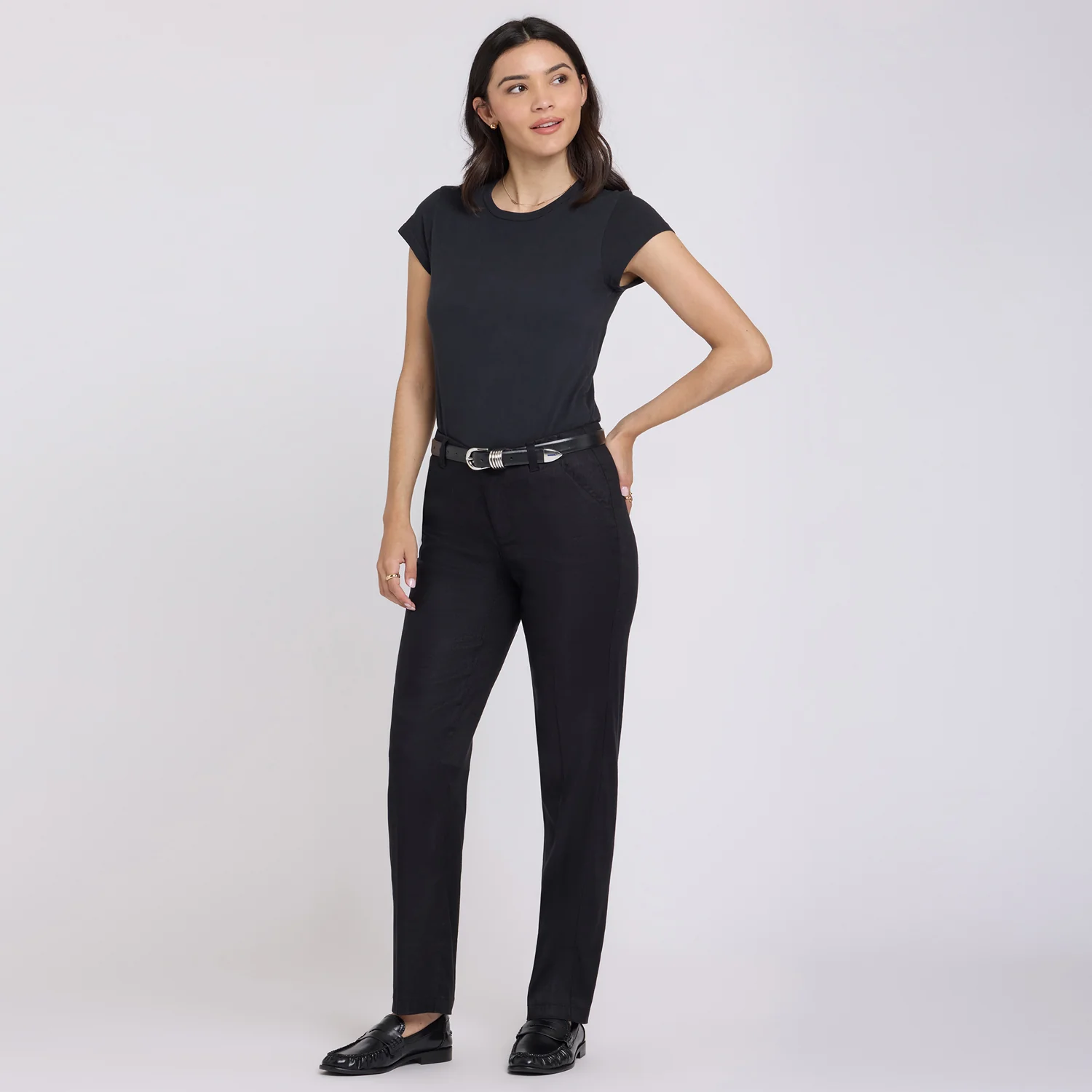 Marilyn Straight Pants - Black - Image 7