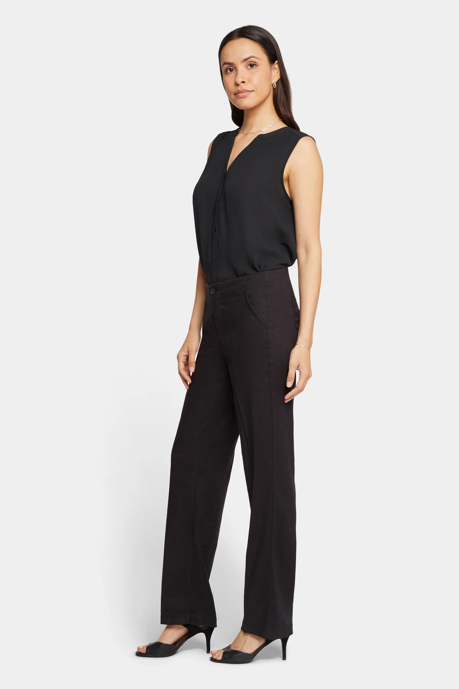 Marilyn Straight Pants In Petite - Black - Image 5