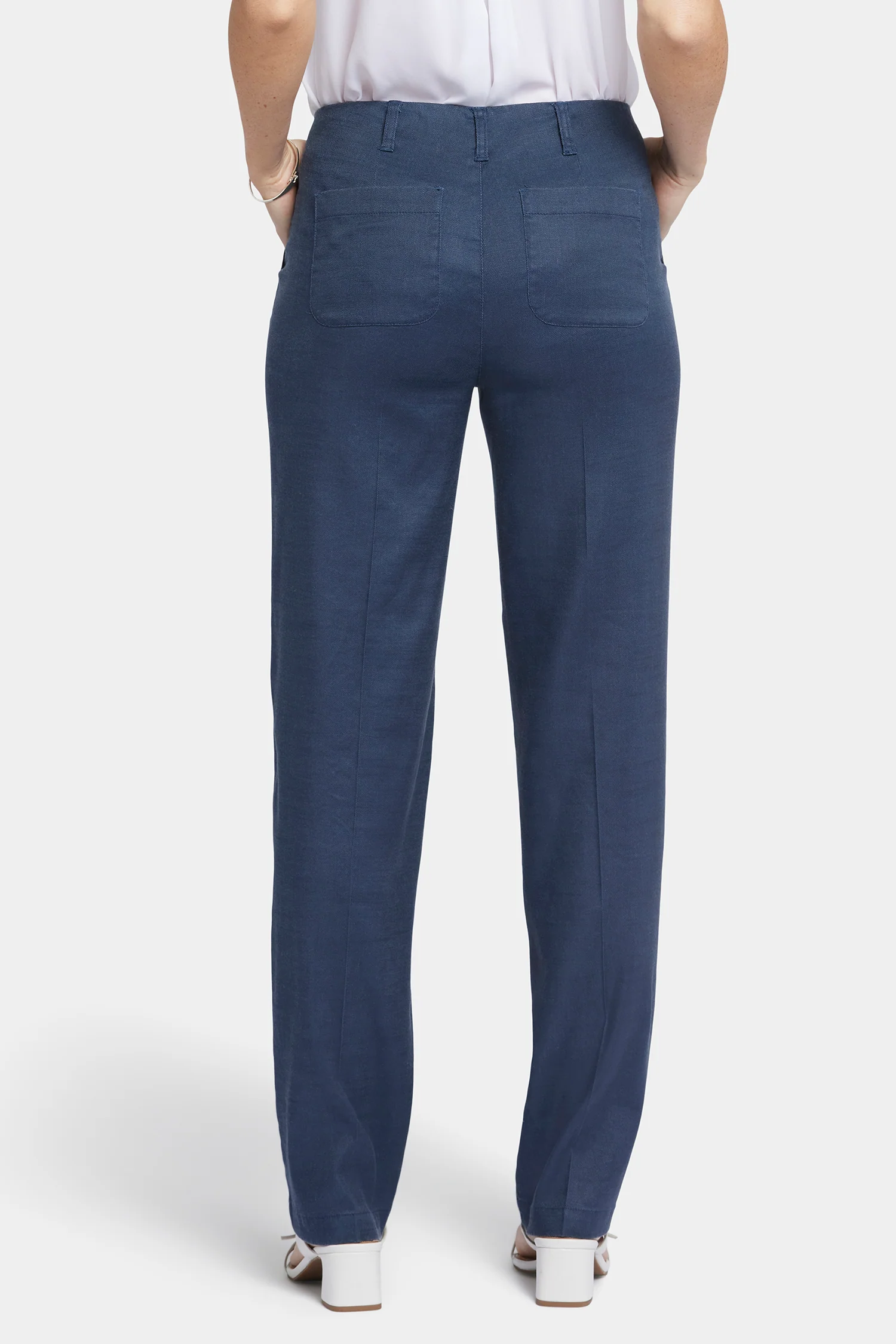 Marilyn Straight Pants In Petite - Oxford Navy - Image 2