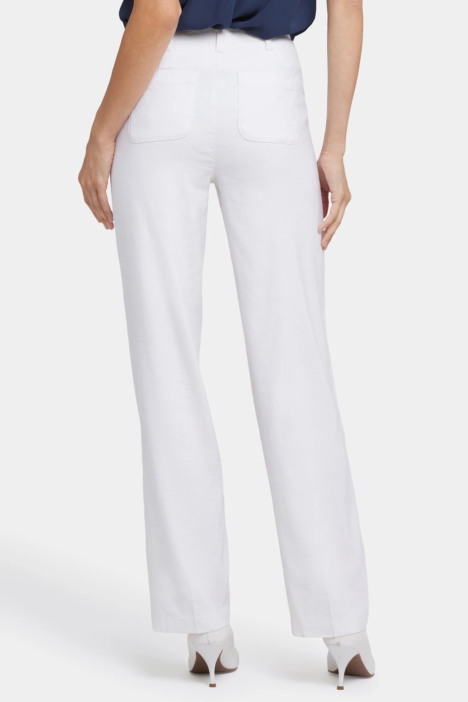 Marilyn Straight Pants - Optic White - Image 2