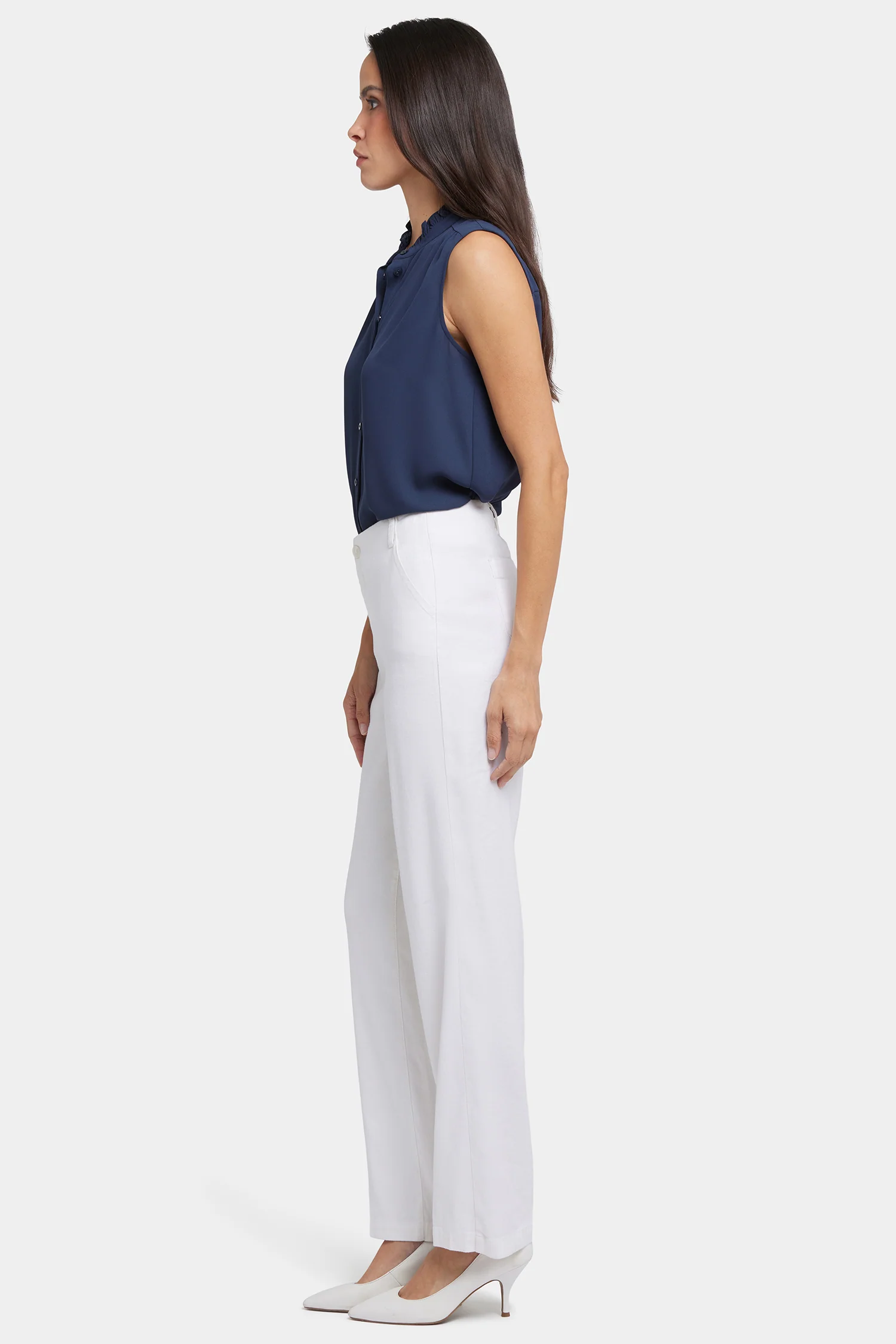 Marilyn Straight Pants - Optic White - Image 5
