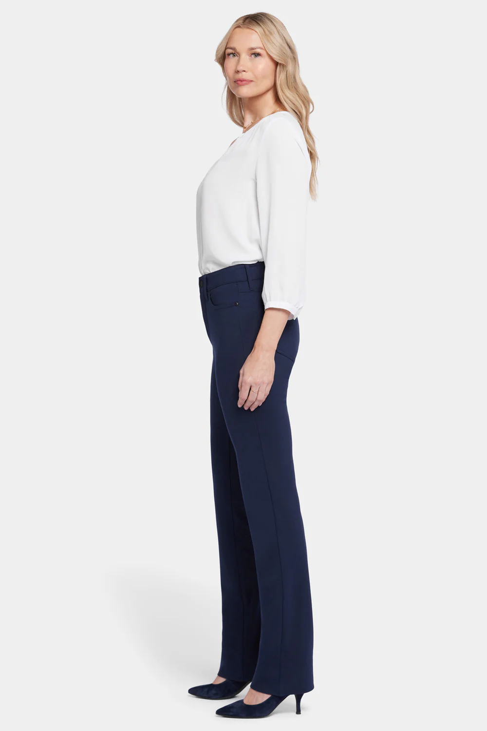 Marilyn Straight Pants - Oxford Navy - Image 5