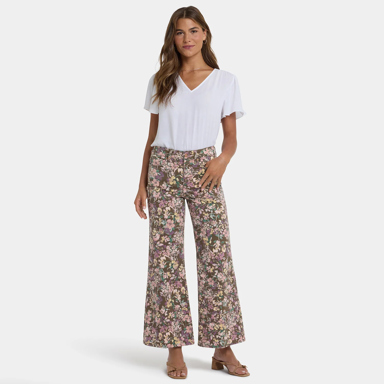 Mia Palazzo Ankle Jeans - Earth Blooms - Image 6