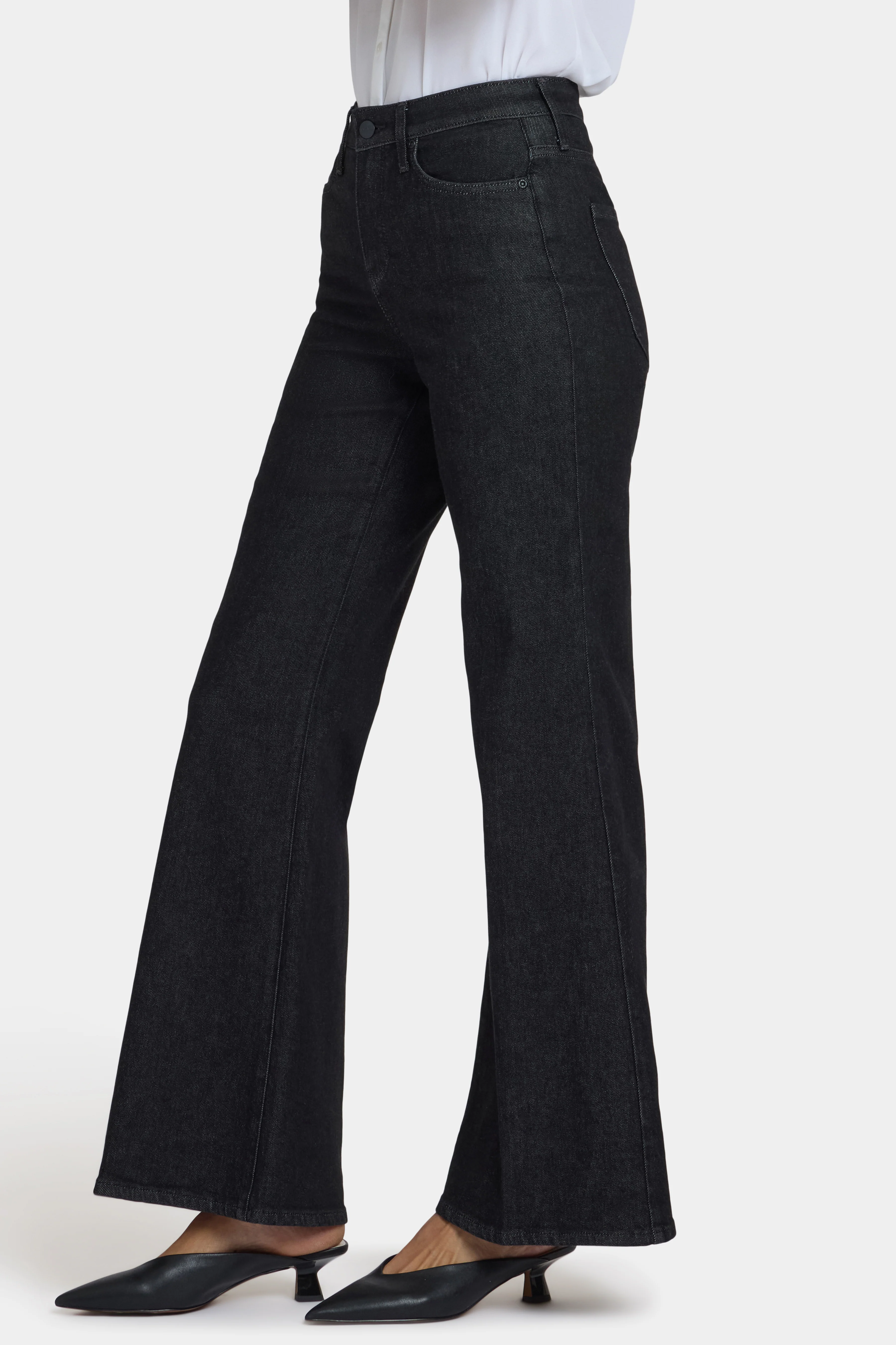 Mia Palazzo Jeans - Black Rinse - Image 4