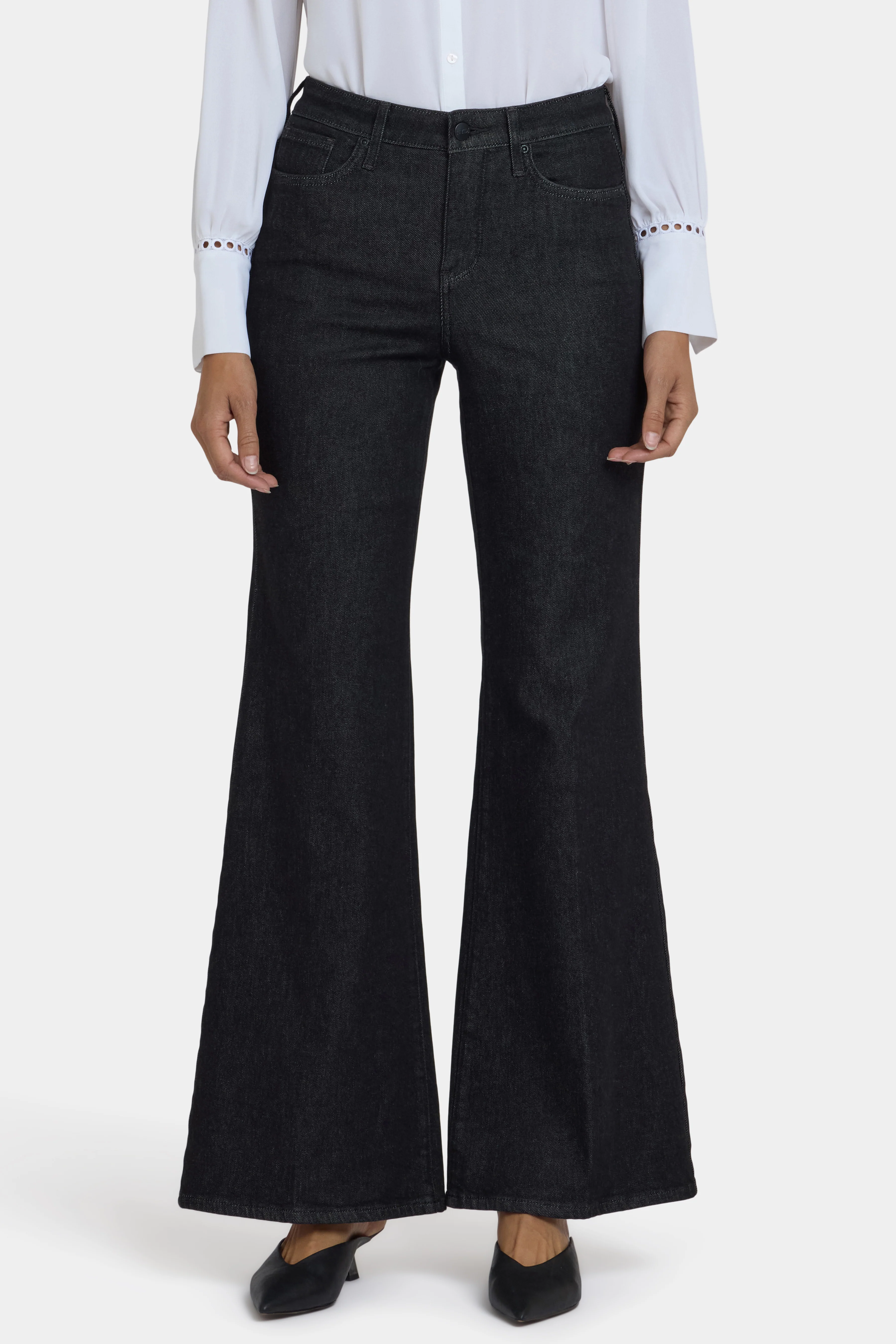 Mia Palazzo Jeans - Black Rinse - Image 5
