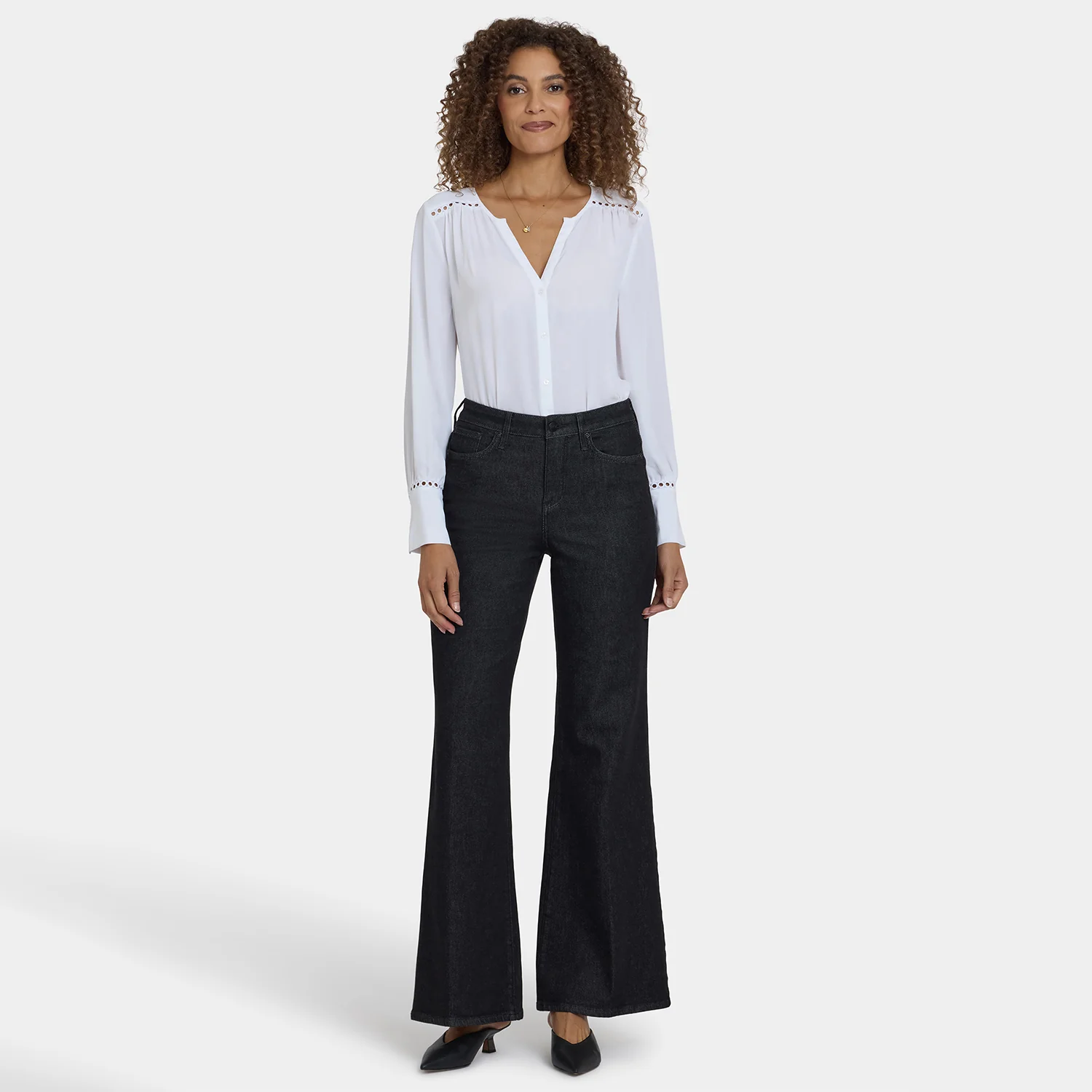 Mia Palazzo Jeans - Black Rinse - Image 6