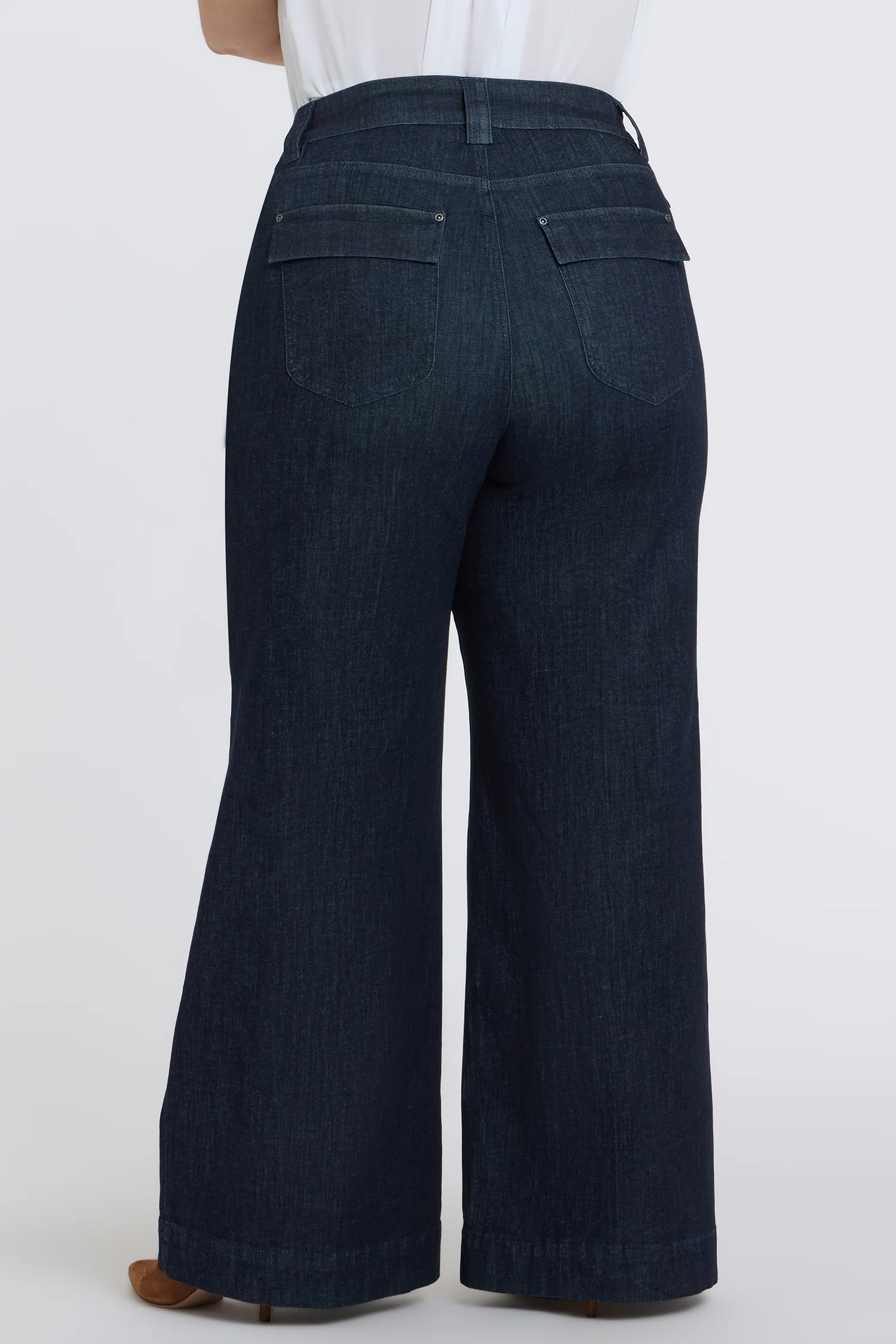 Mia Palazzo Jeans In Plus Size - Rinse - Image 3
