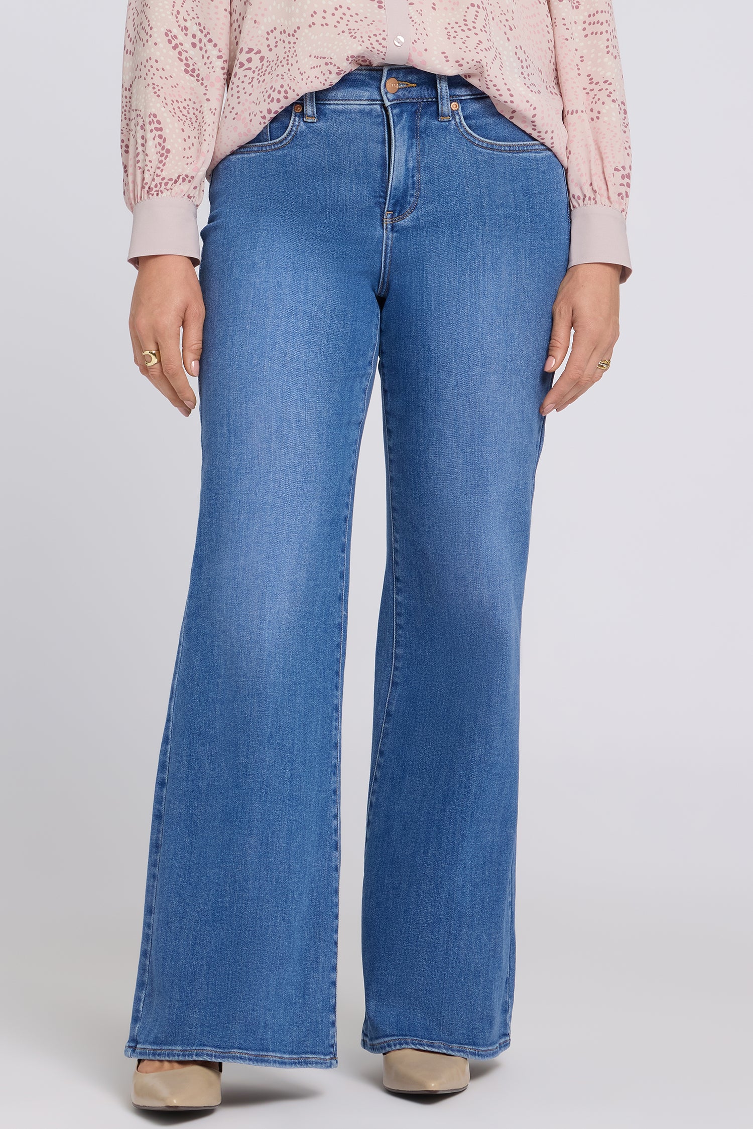 Mia Palazzo Jeans In Tall - Blue Paradise - Image 5
