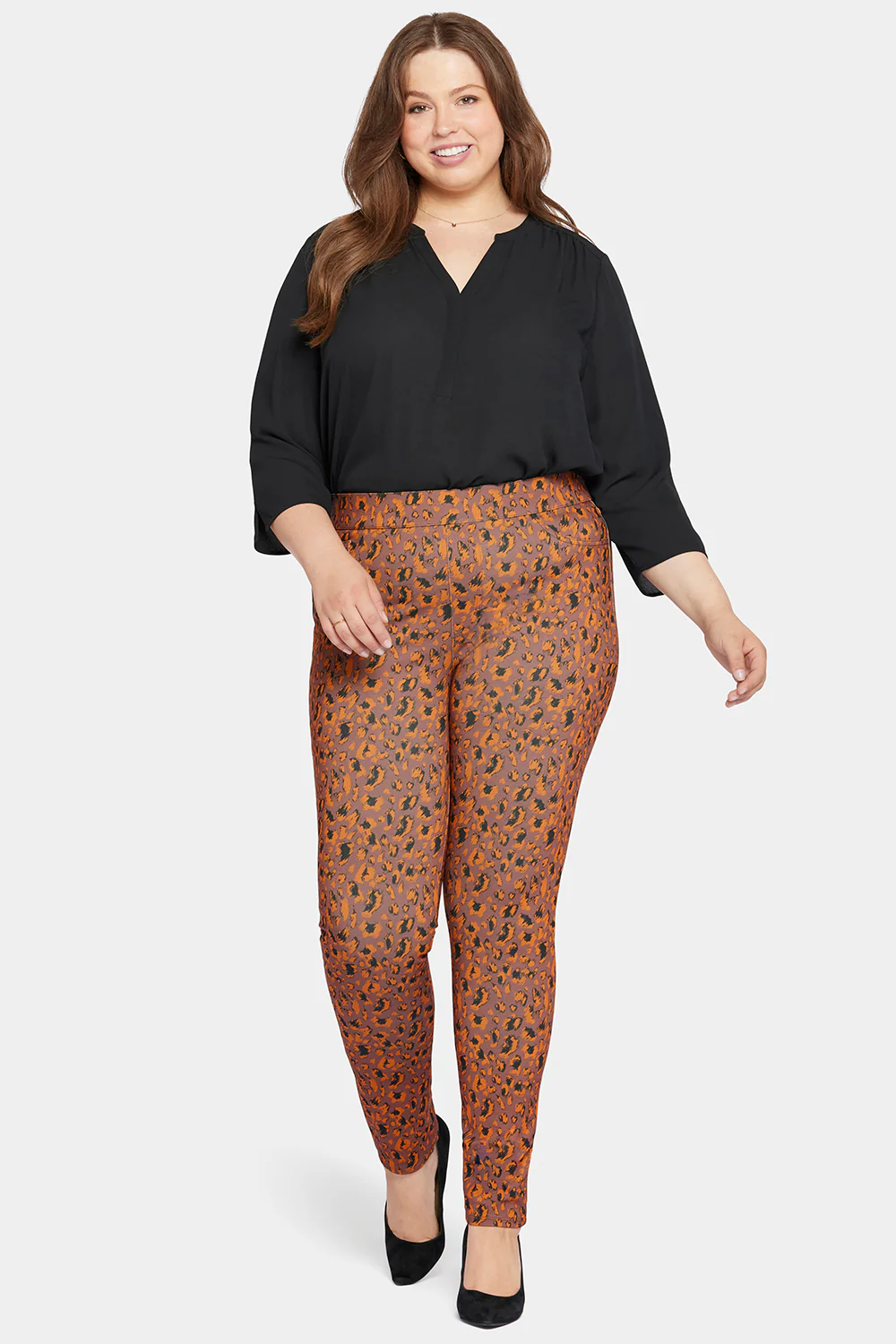 Modern Legging Pants In Plus Size - Caramel Cat - Image 4