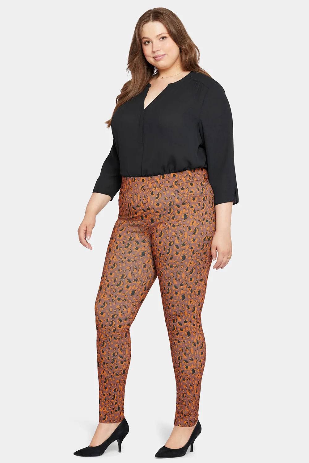 Modern Legging Pants In Plus Size - Caramel Cat - Image 5
