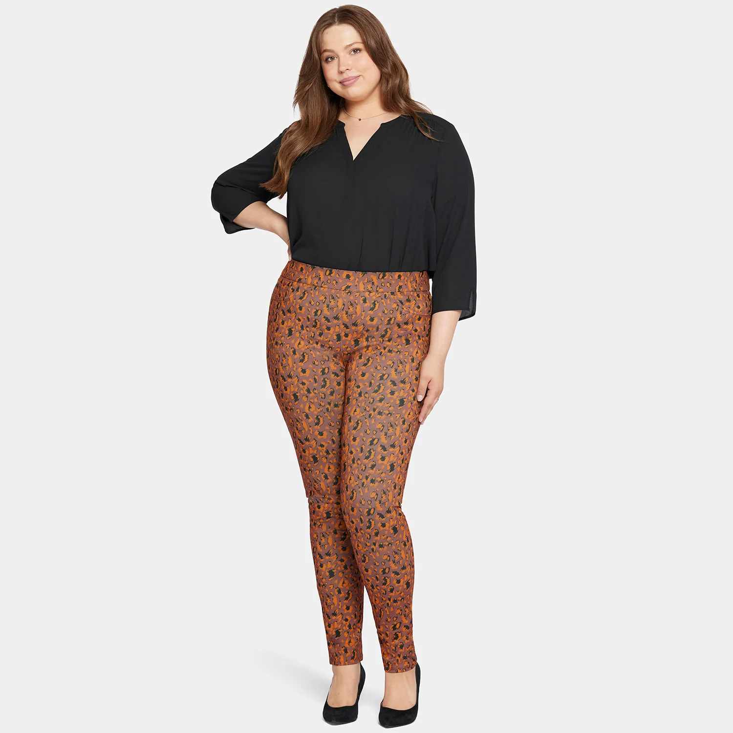 Modern Legging Pants In Plus Size - Caramel Cat - Image 7