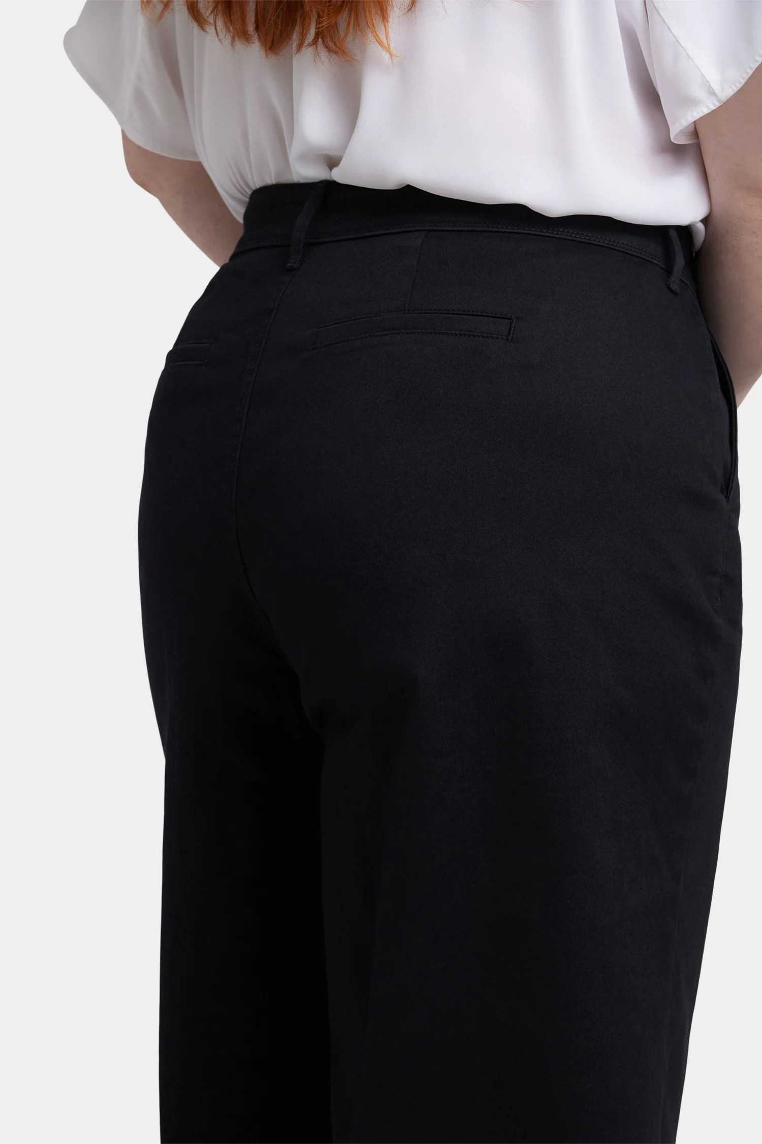 Mona Wide Leg Trouser Ankle Jeans In Plus Size - Black - Image 5