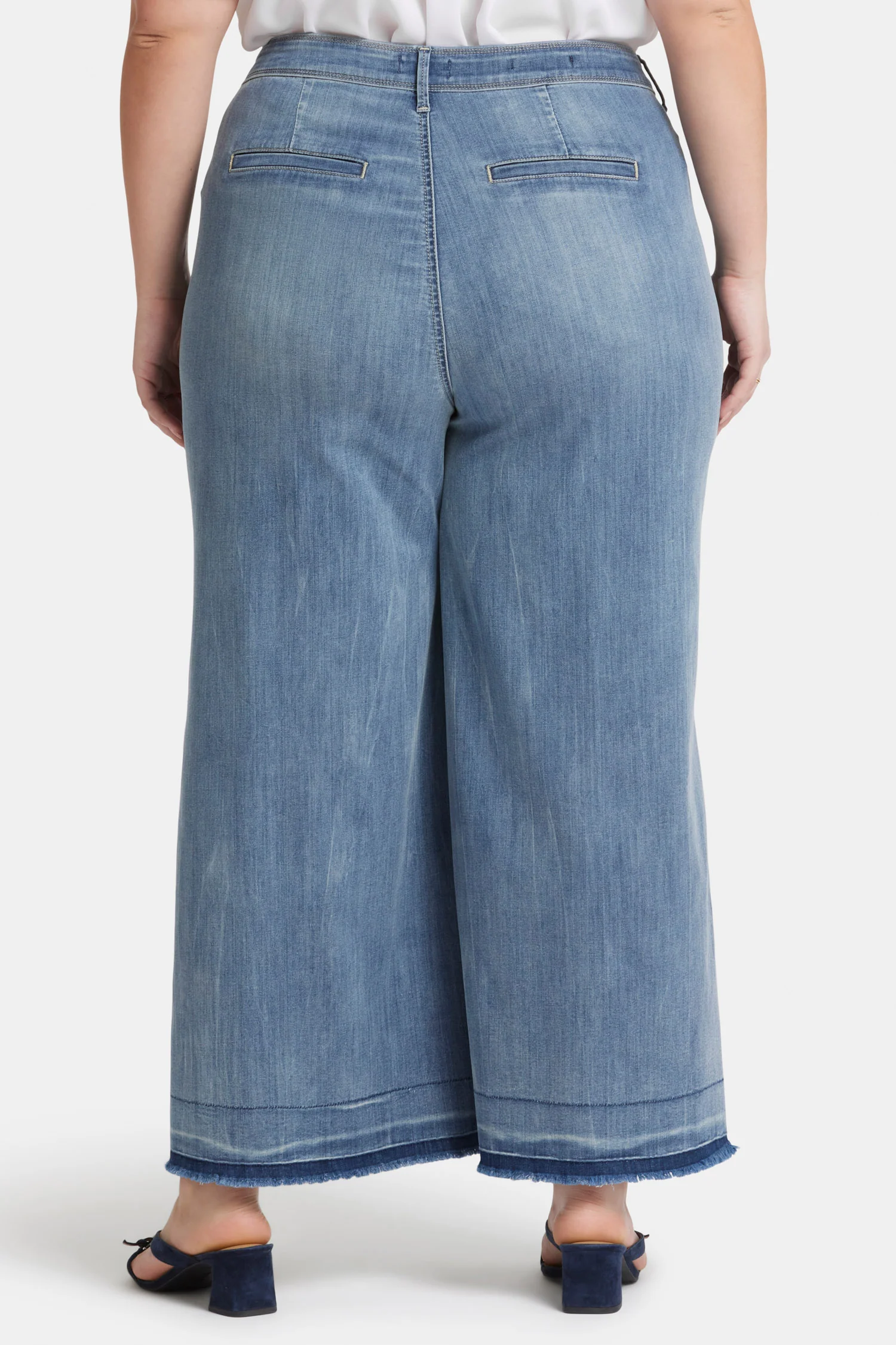 Mona Wide Leg Trouser Ankle Jeans In Plus Size - State - Image 2