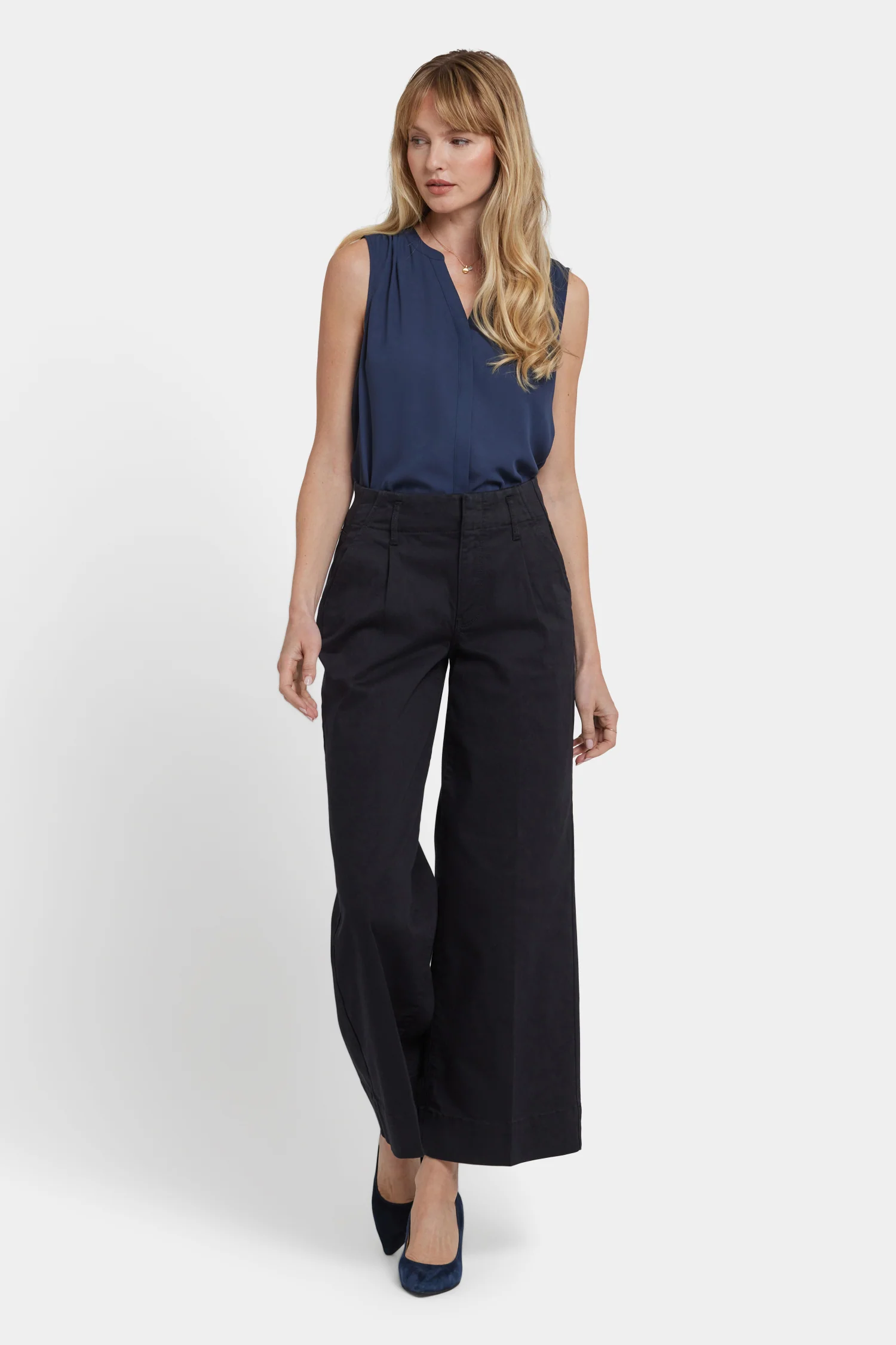 Mona Wide Leg Trouser Jeans - Black