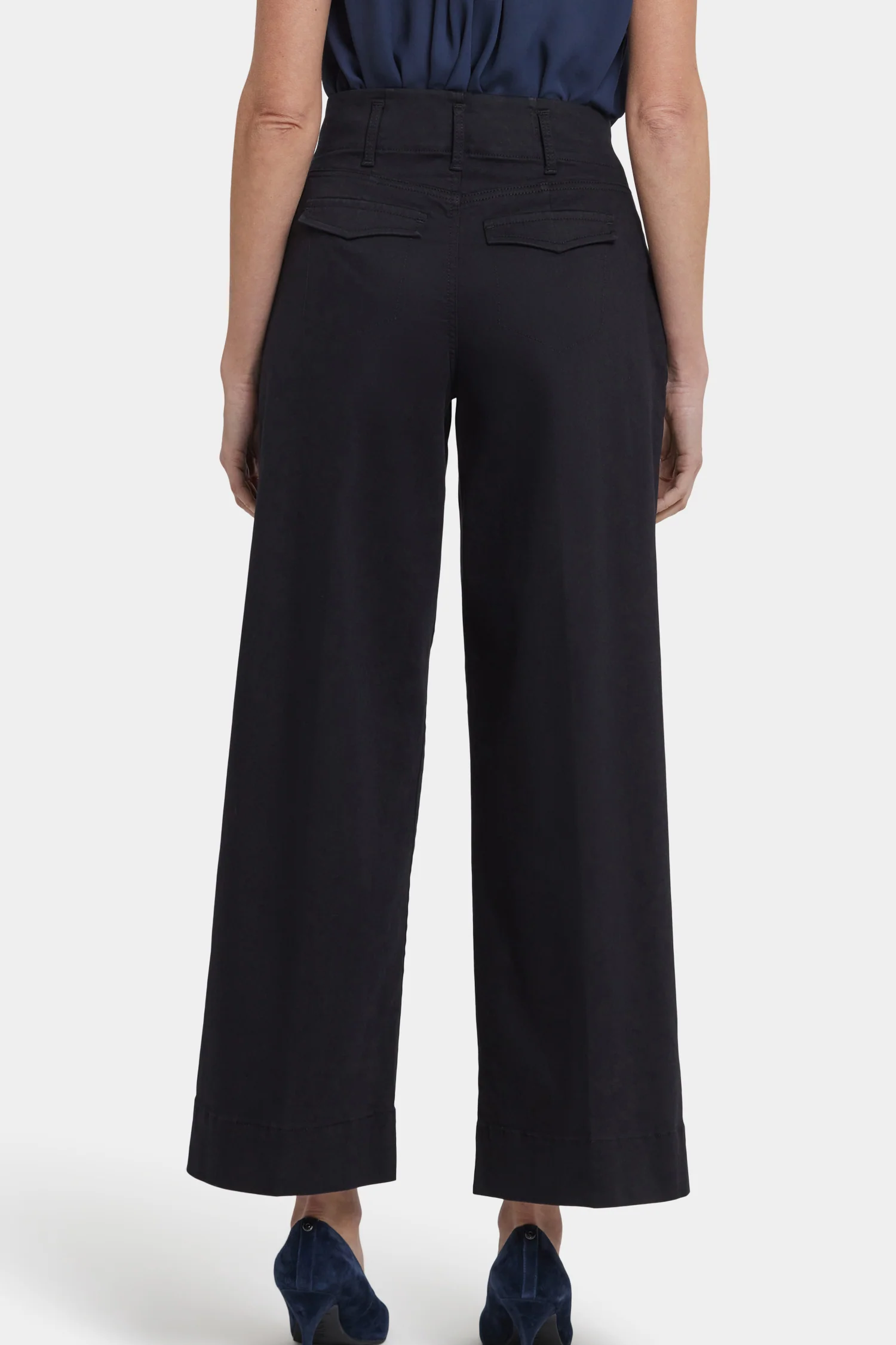 Mona Wide Leg Trouser Jeans - Black - Image 2