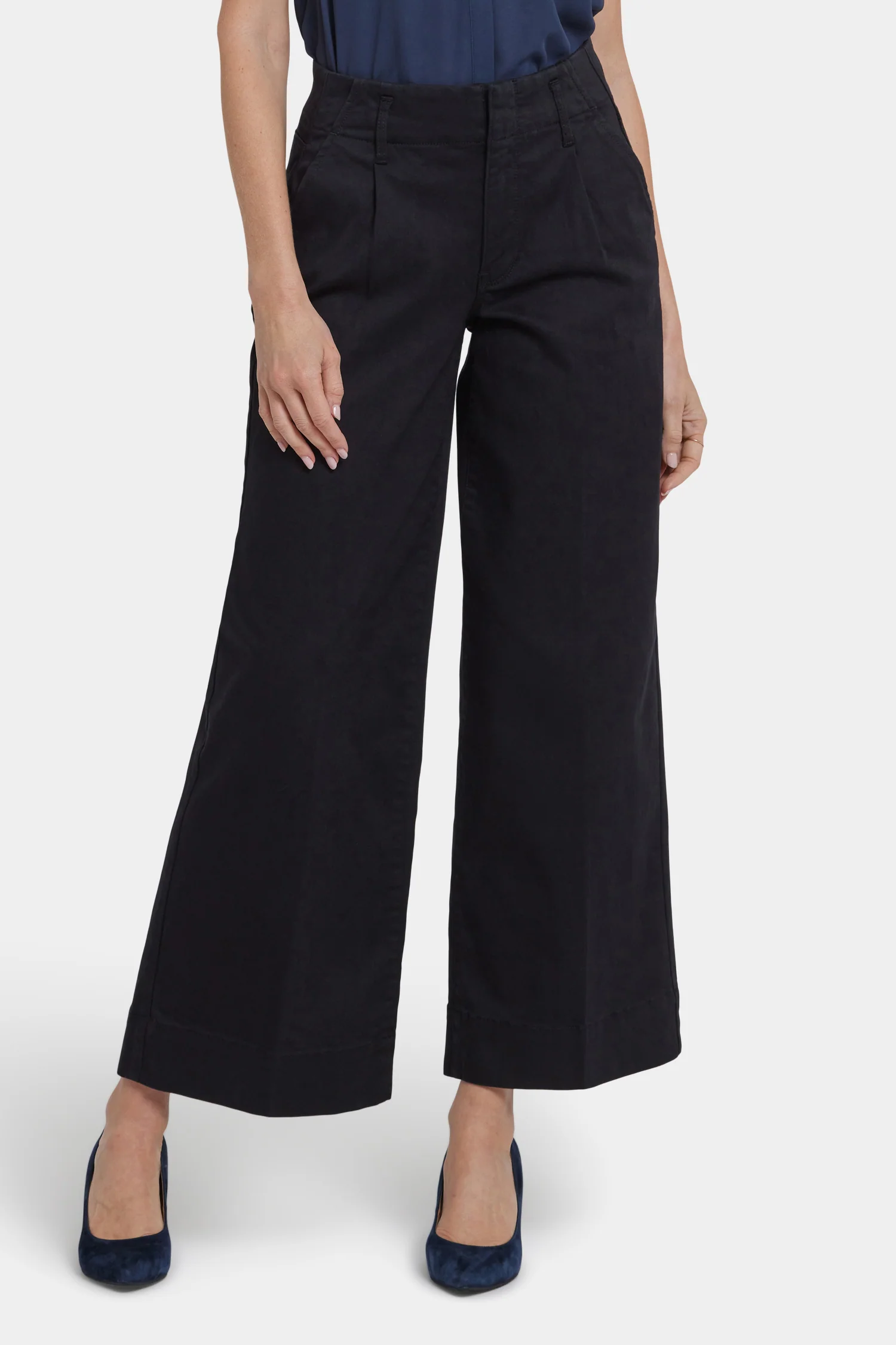 Mona Wide Leg Trouser Jeans - Black - Image 4