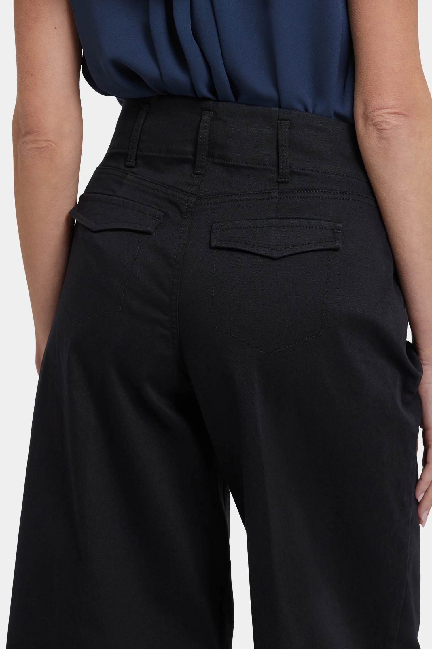 Mona Wide Leg Trouser Jeans - Black - Image 6