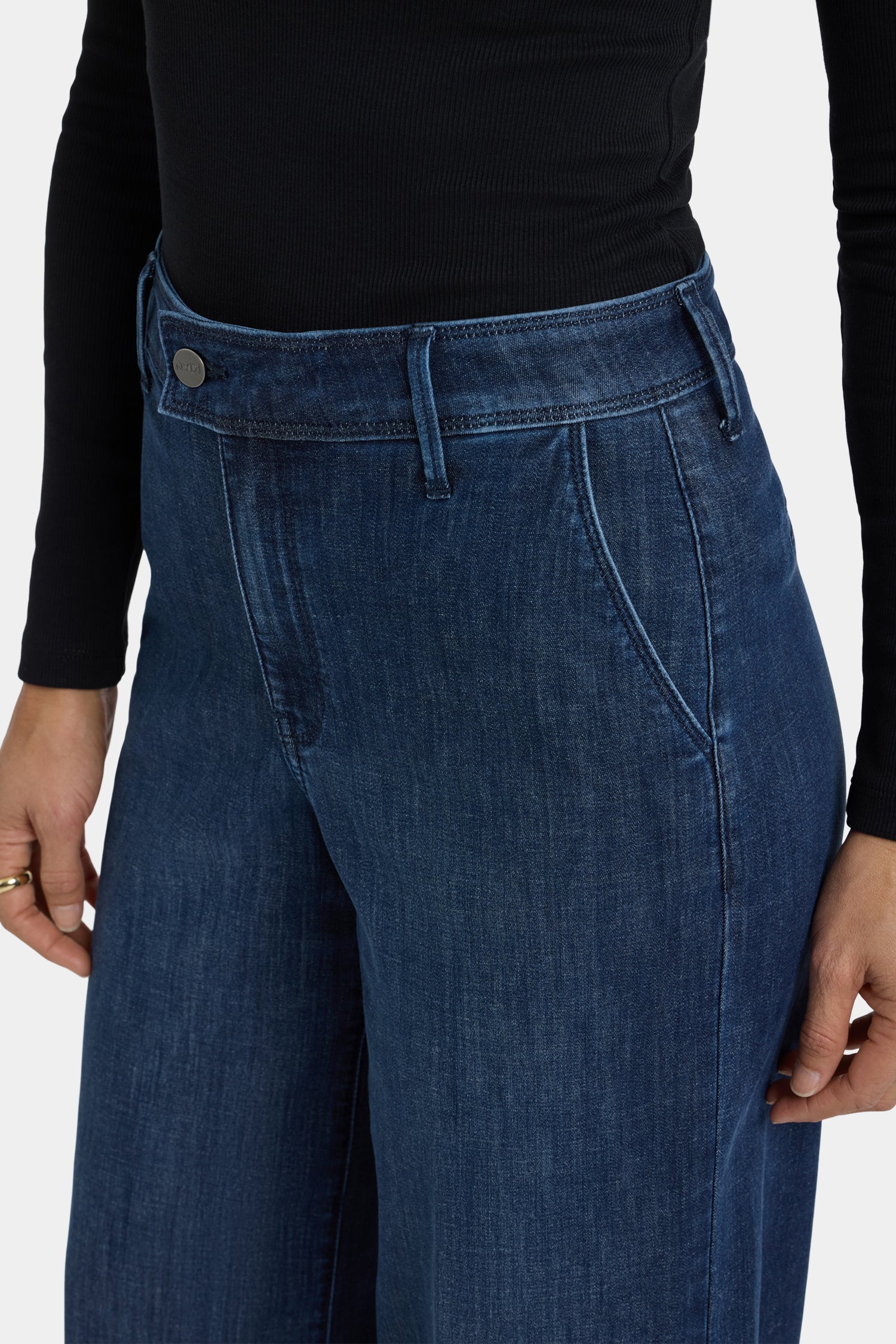 Mona Wide Leg Trouser Jeans - Louvre Sapphire - Image 2