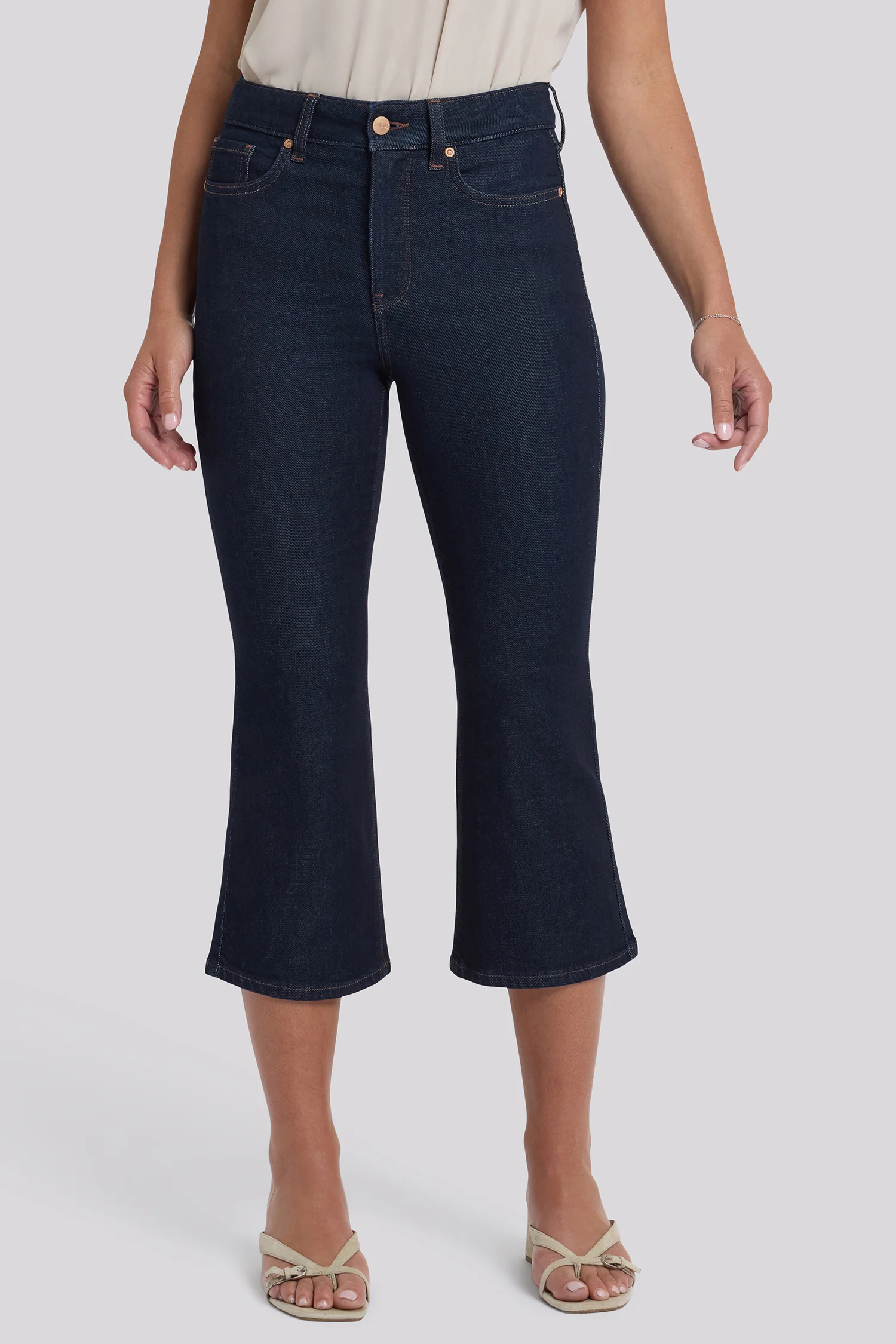 Monica Kick Flare Crop Jeans - Magical - Image 4
