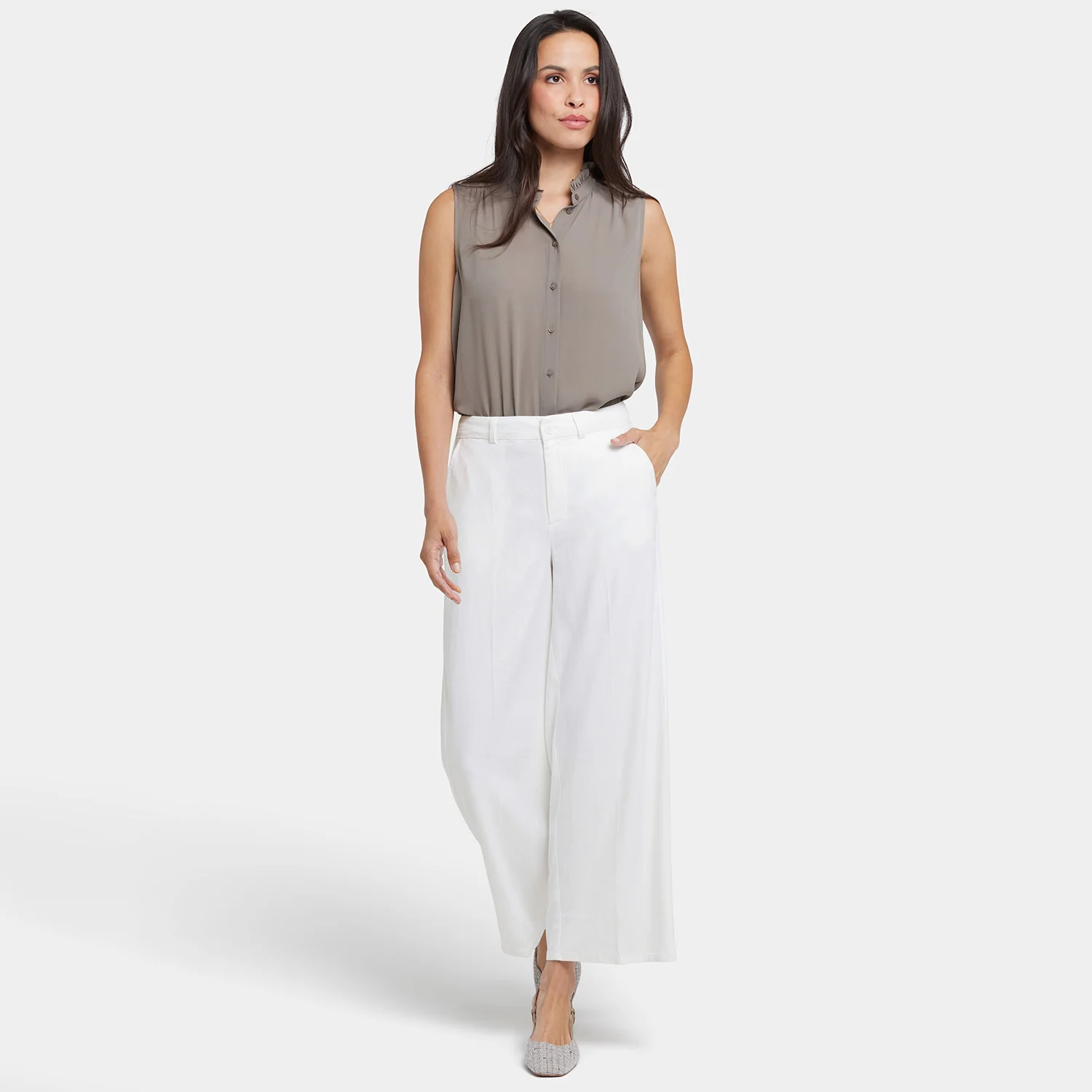 Morgan Trouser Pants - White - Image 7