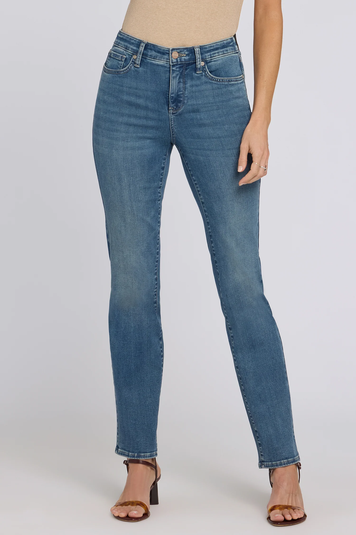 No Gapper™ Marilyn Straight Jeans - Breezy Palms - Image 4