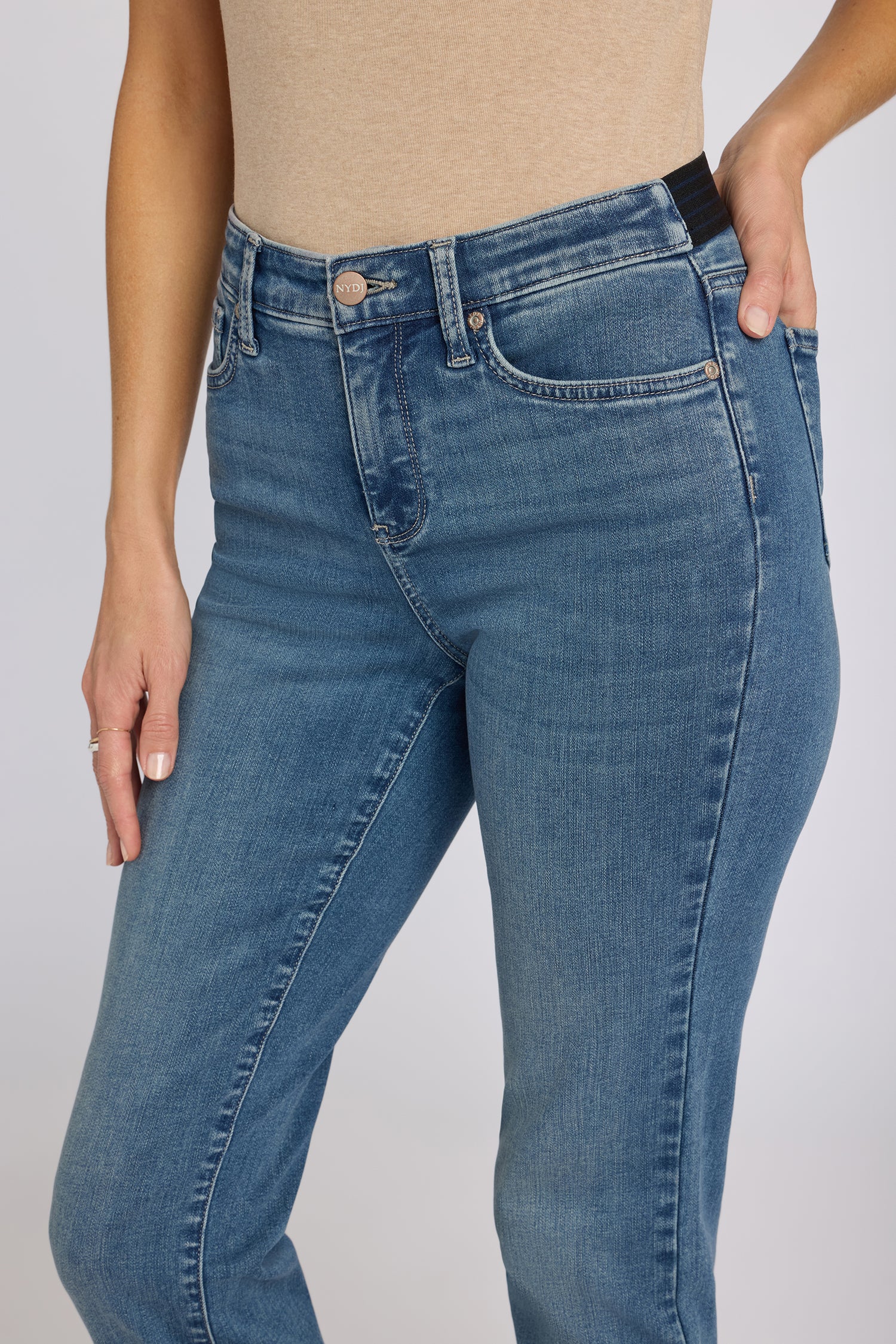No Gapper™ Marilyn Straight Jeans - Breezy Palms - Image 5