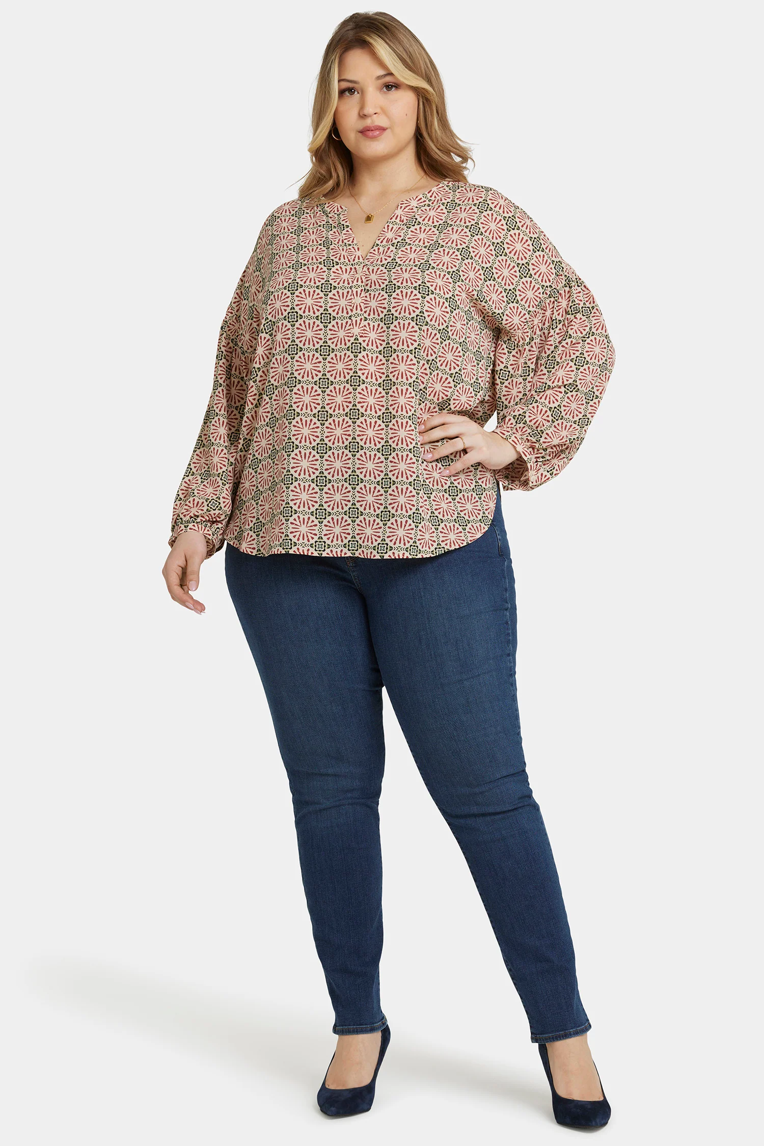 Paulina Peasant Blouse In Plus Size - Georgios Geo - Image 5